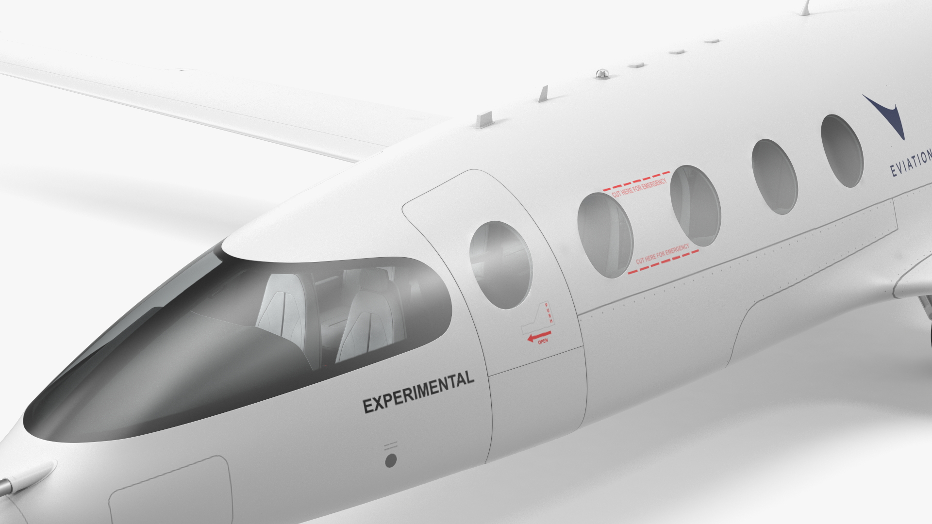 Eviation Alice Electric Aircraft Rigged 3D model