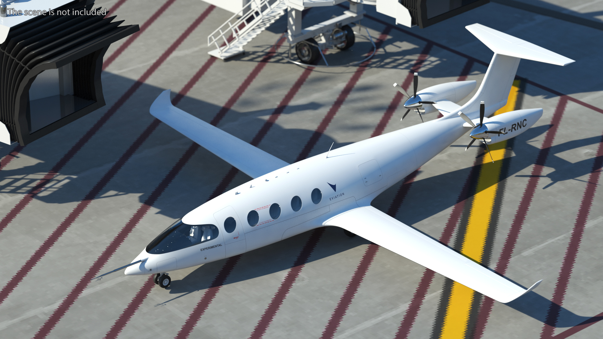 Eviation Alice Electric Aircraft Rigged 3D model