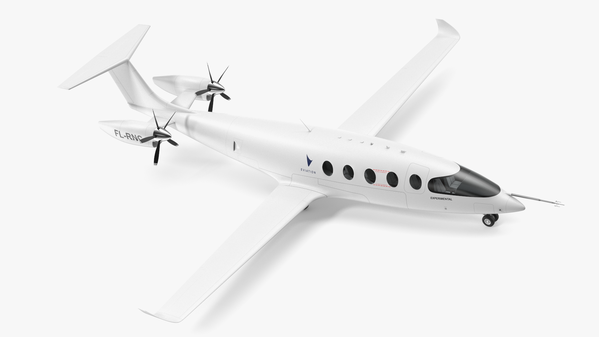 Eviation Alice Electric Aircraft Rigged 3D model