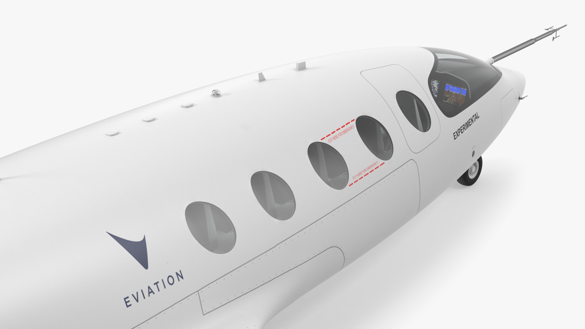 Eviation Alice Electric Aircraft Rigged 3D model