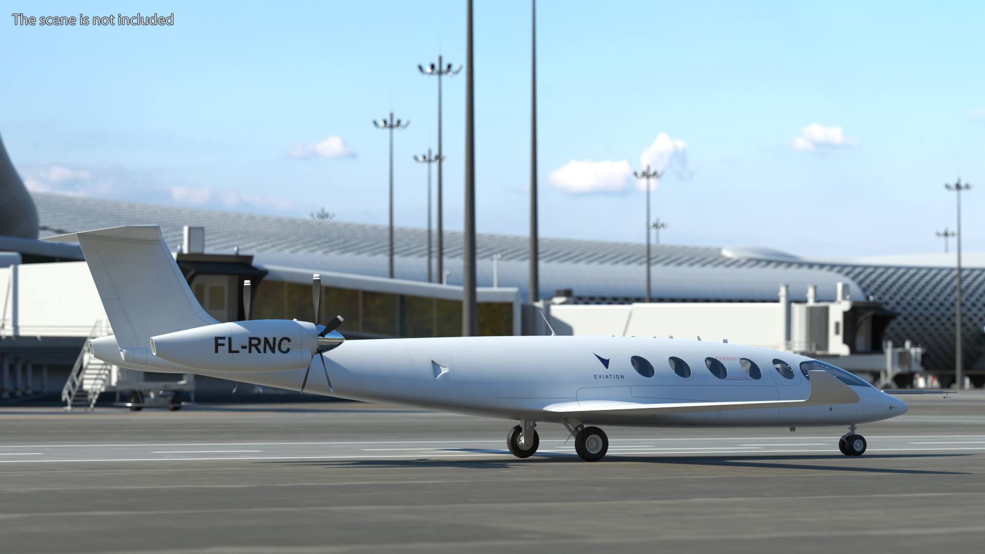 Eviation Alice Electric Aircraft Rigged 3D model