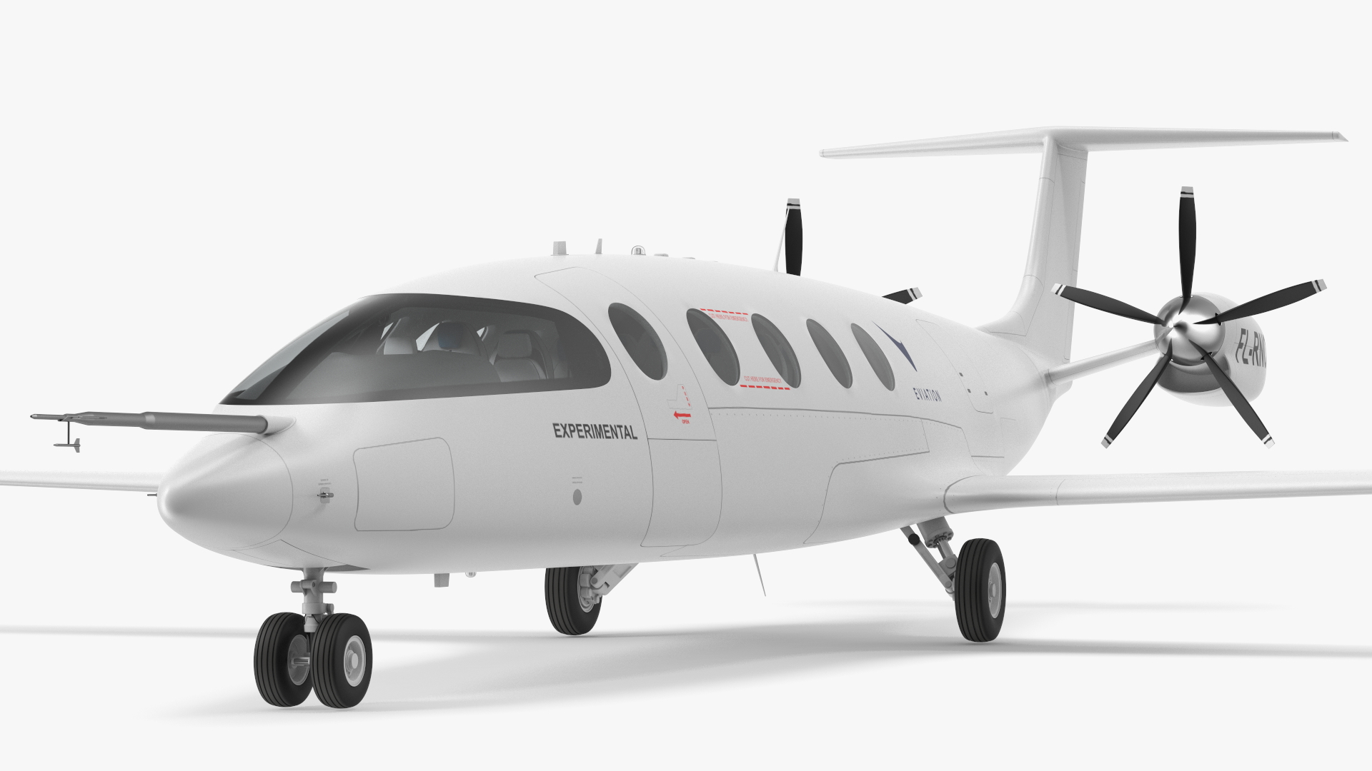 Eviation Alice Electric Aircraft Rigged 3D model
