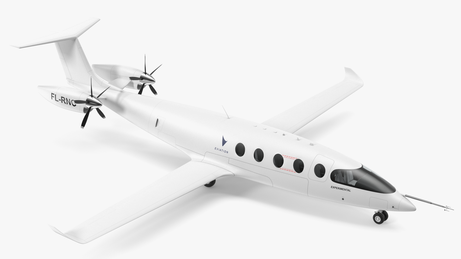 Eviation Alice Electric Aircraft Rigged 3D model
