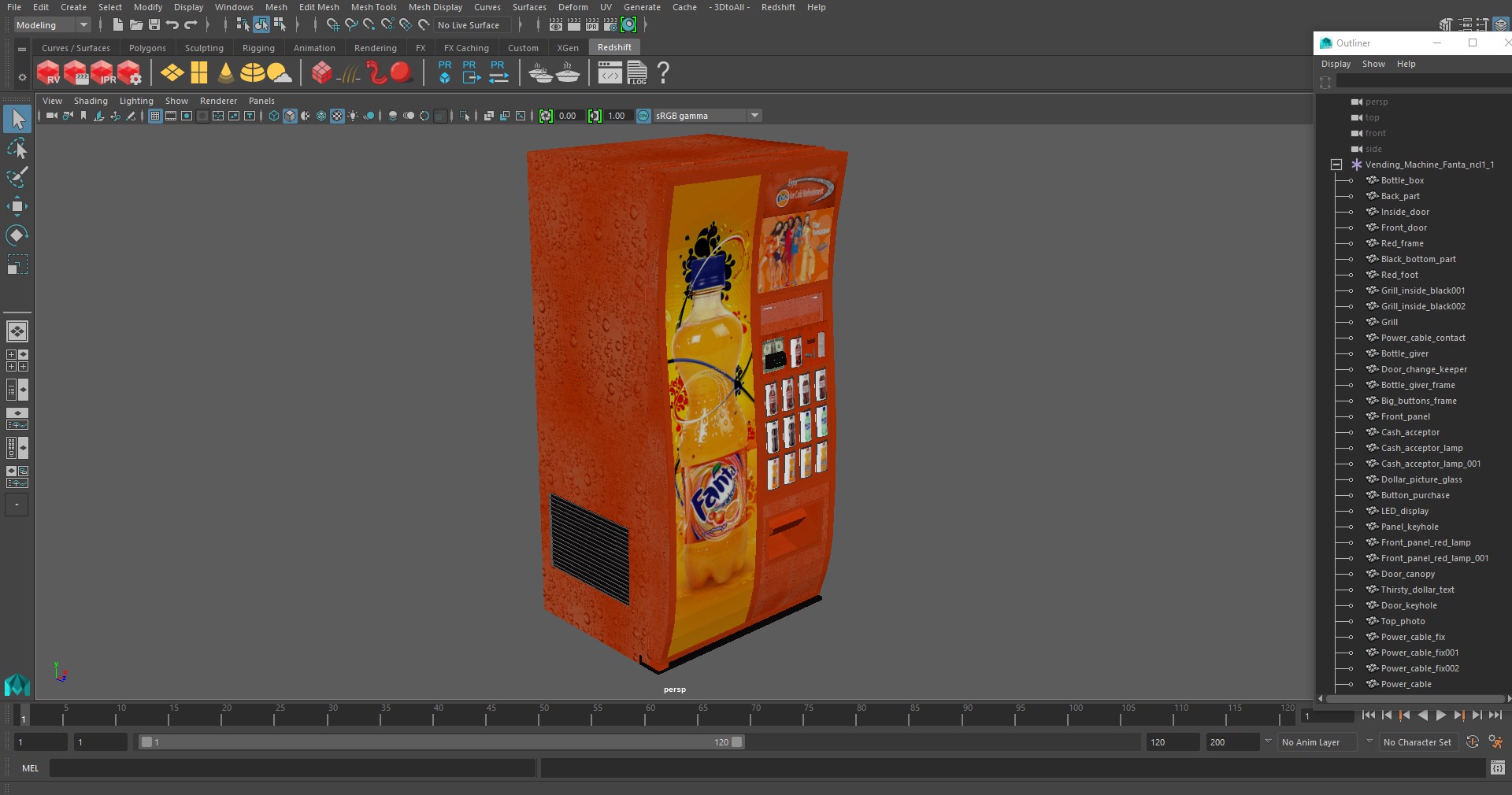 3D Vending Machine Fanta