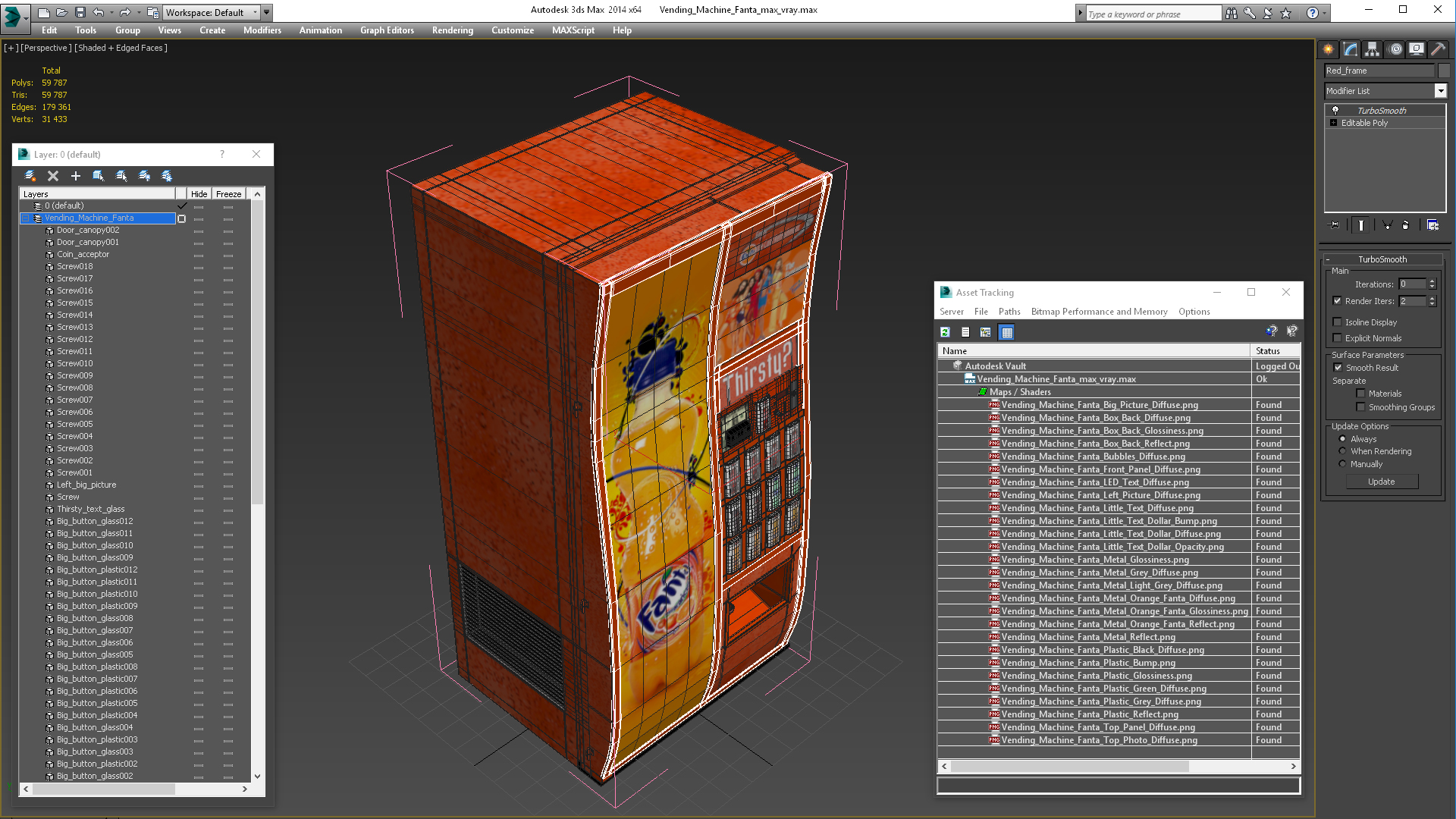 3D Vending Machine Fanta