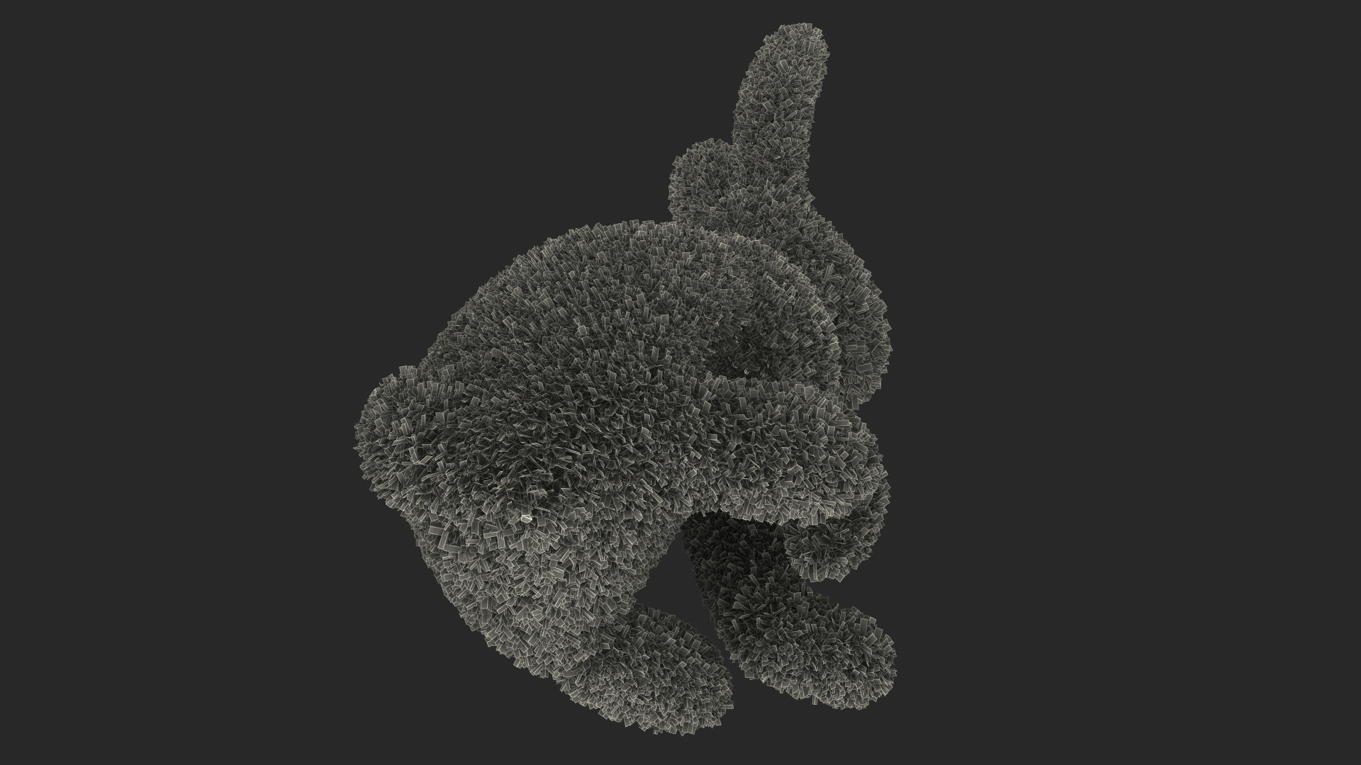 Rabbit Topiary Sculpture 3D model