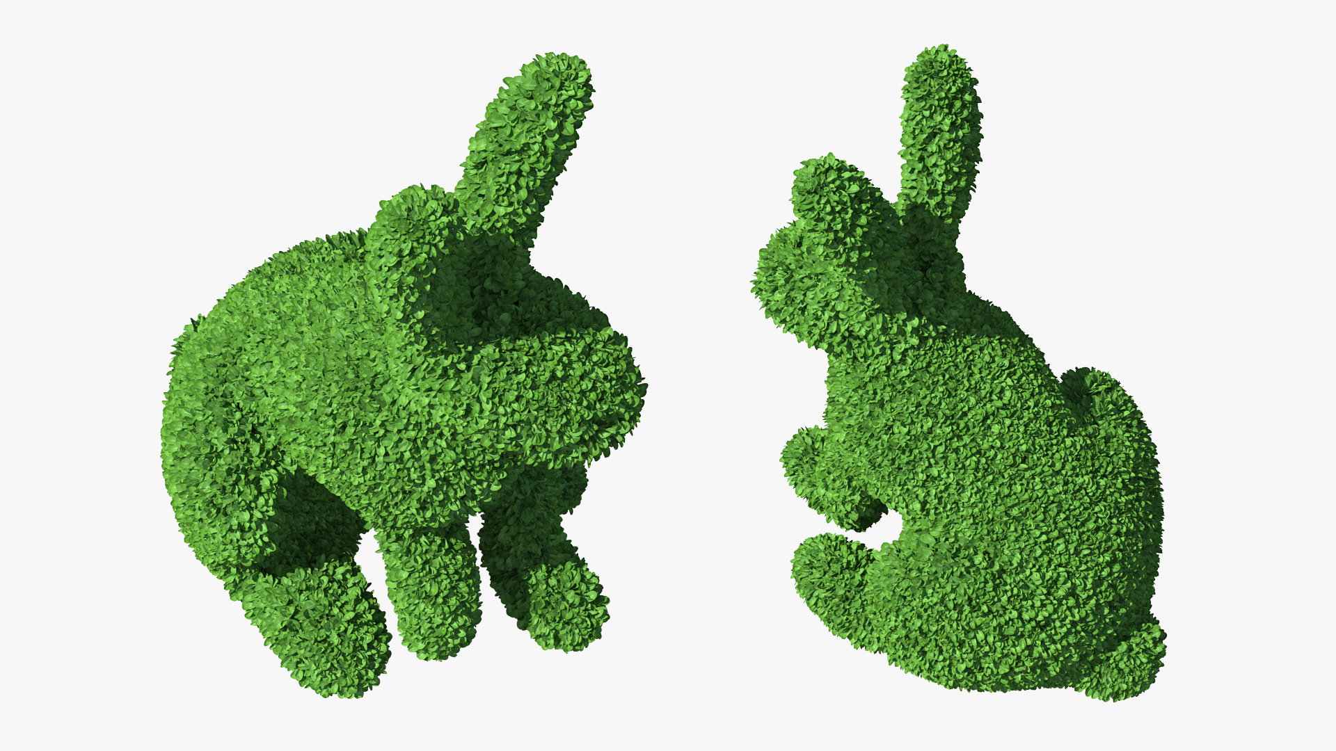 Rabbit Topiary Sculpture 3D model