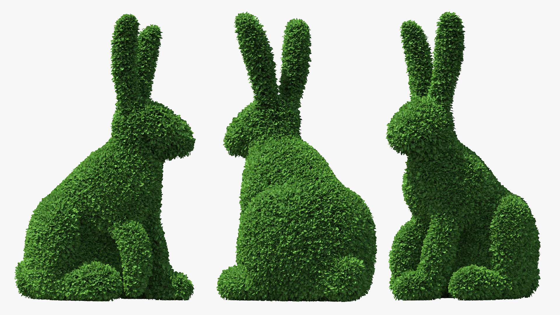 Rabbit Topiary Sculpture 3D model
