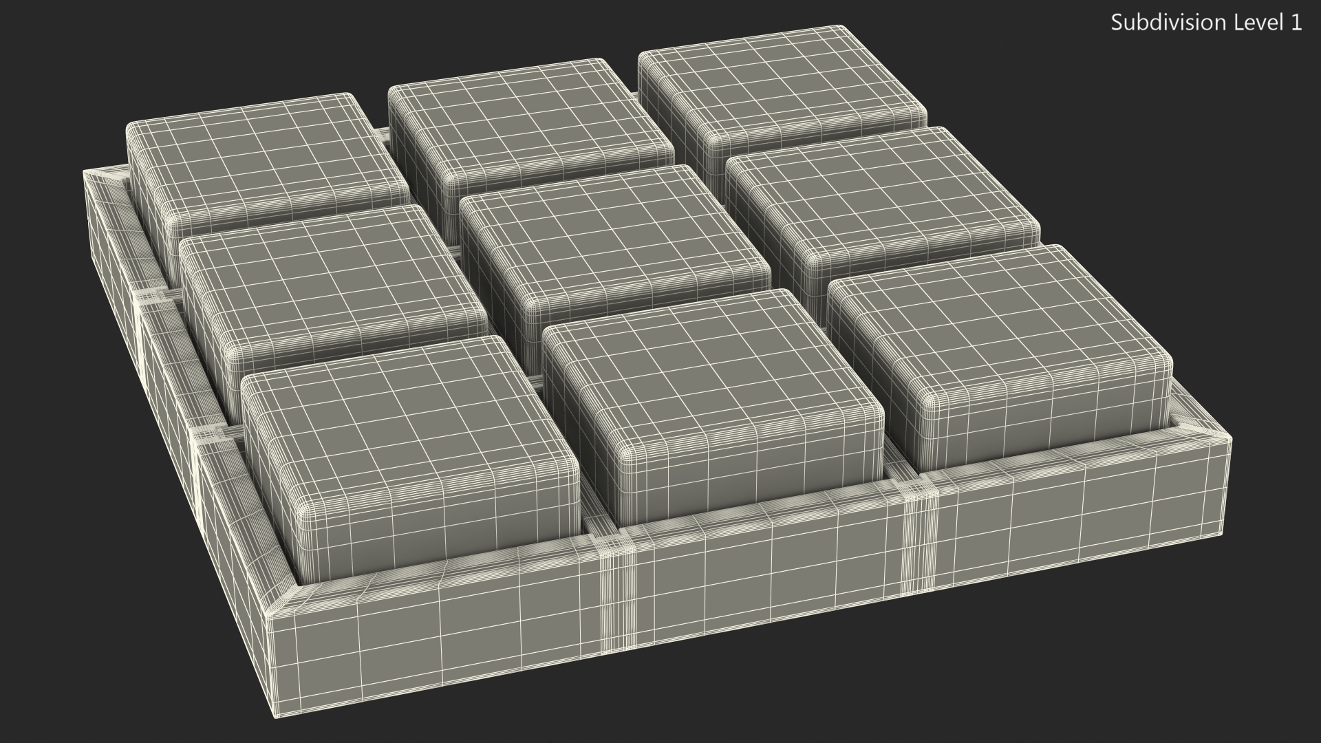Desktop Tic Tac Toe Game 3D model