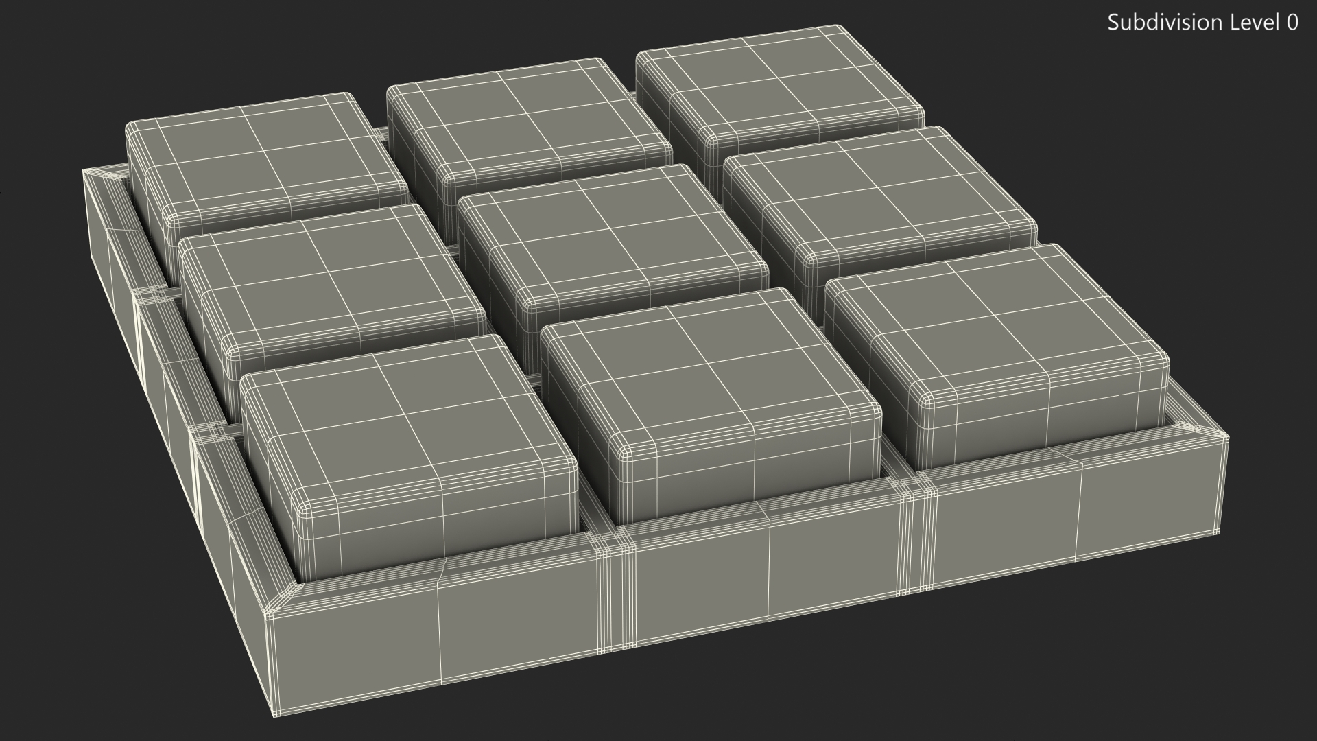 Desktop Tic Tac Toe Game 3D model