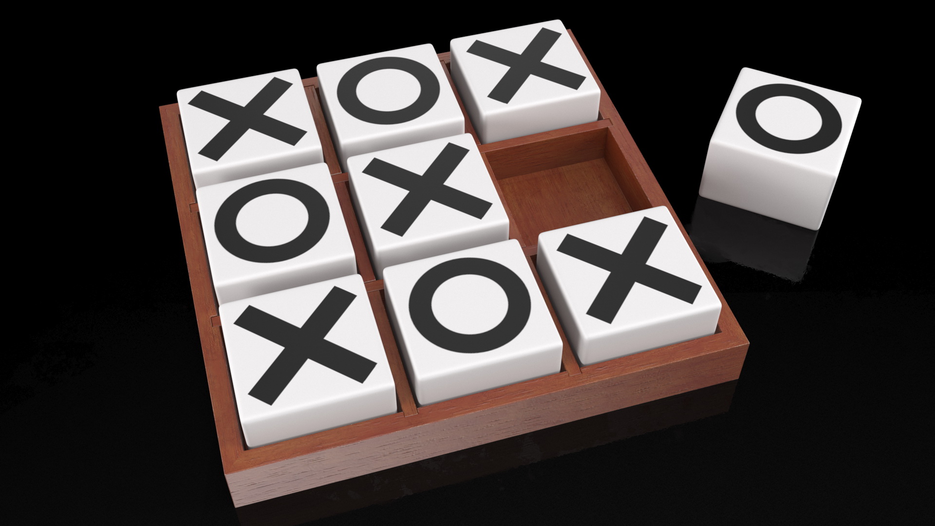 Desktop Tic Tac Toe Game 3D model
