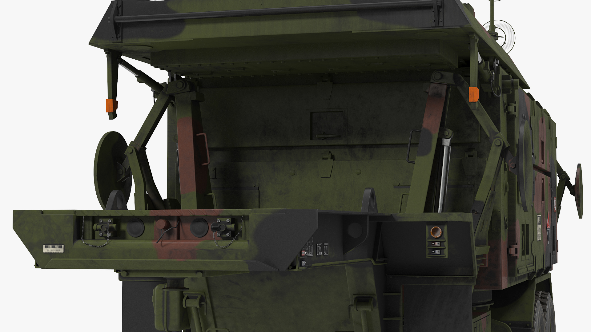 Patriot Camouflage AN MPQ53 Radar Set Rigged 3D model