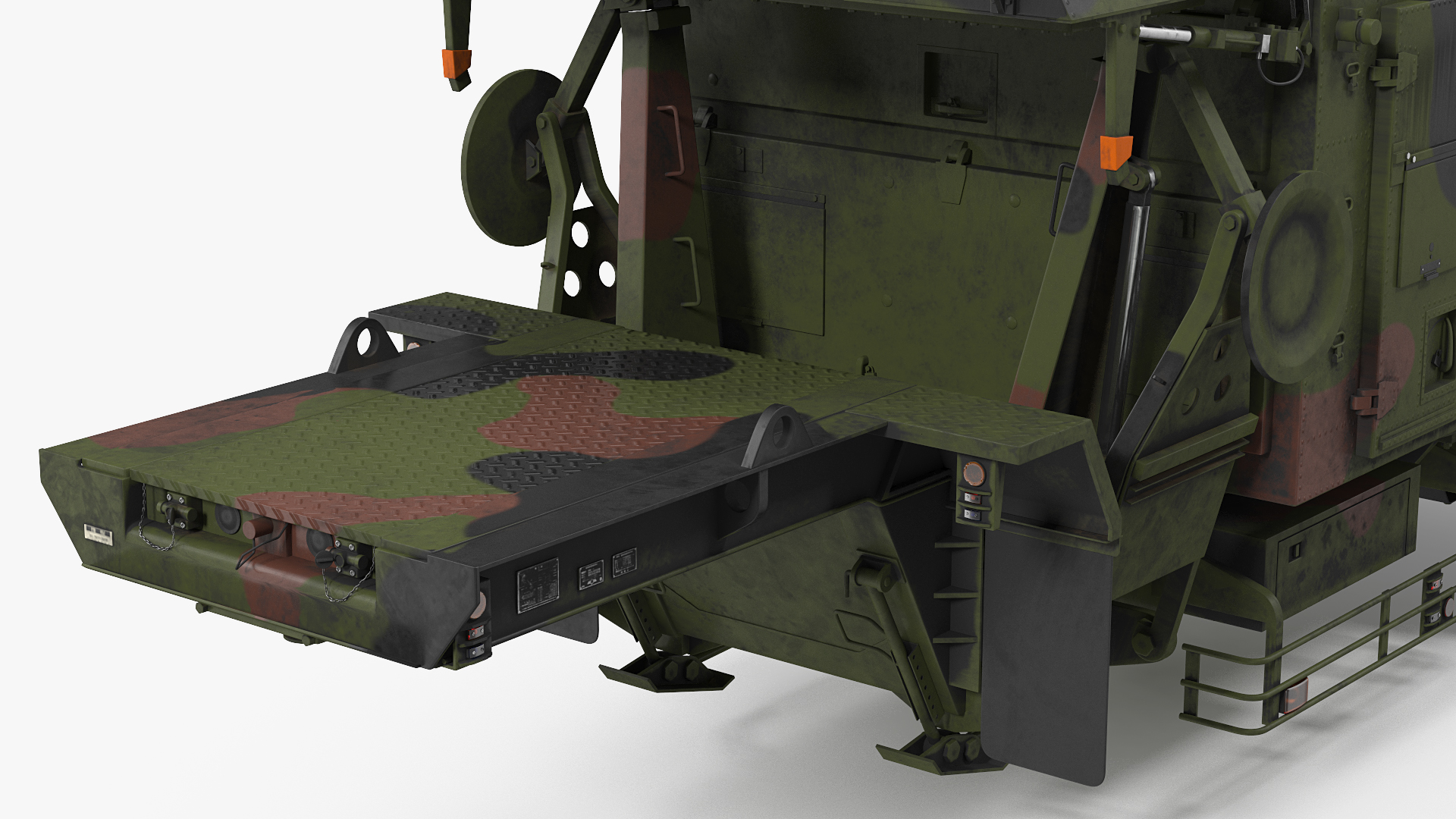 Patriot Camouflage AN MPQ53 Radar Set Rigged 3D model