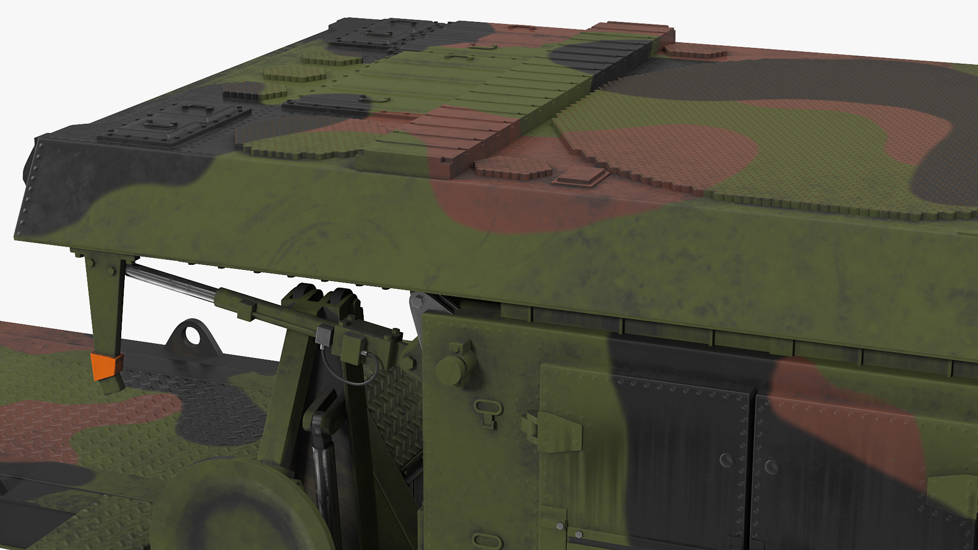 Patriot Camouflage AN MPQ53 Radar Set Rigged 3D model