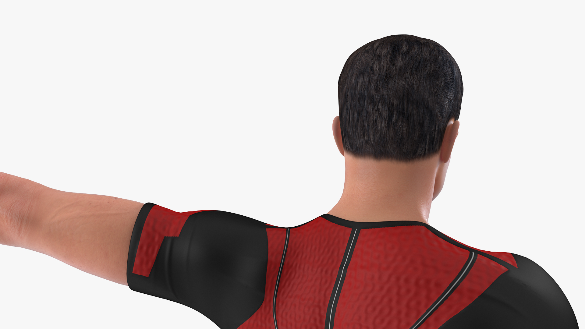 Athletic Man doing Lunge and Twist 3D model