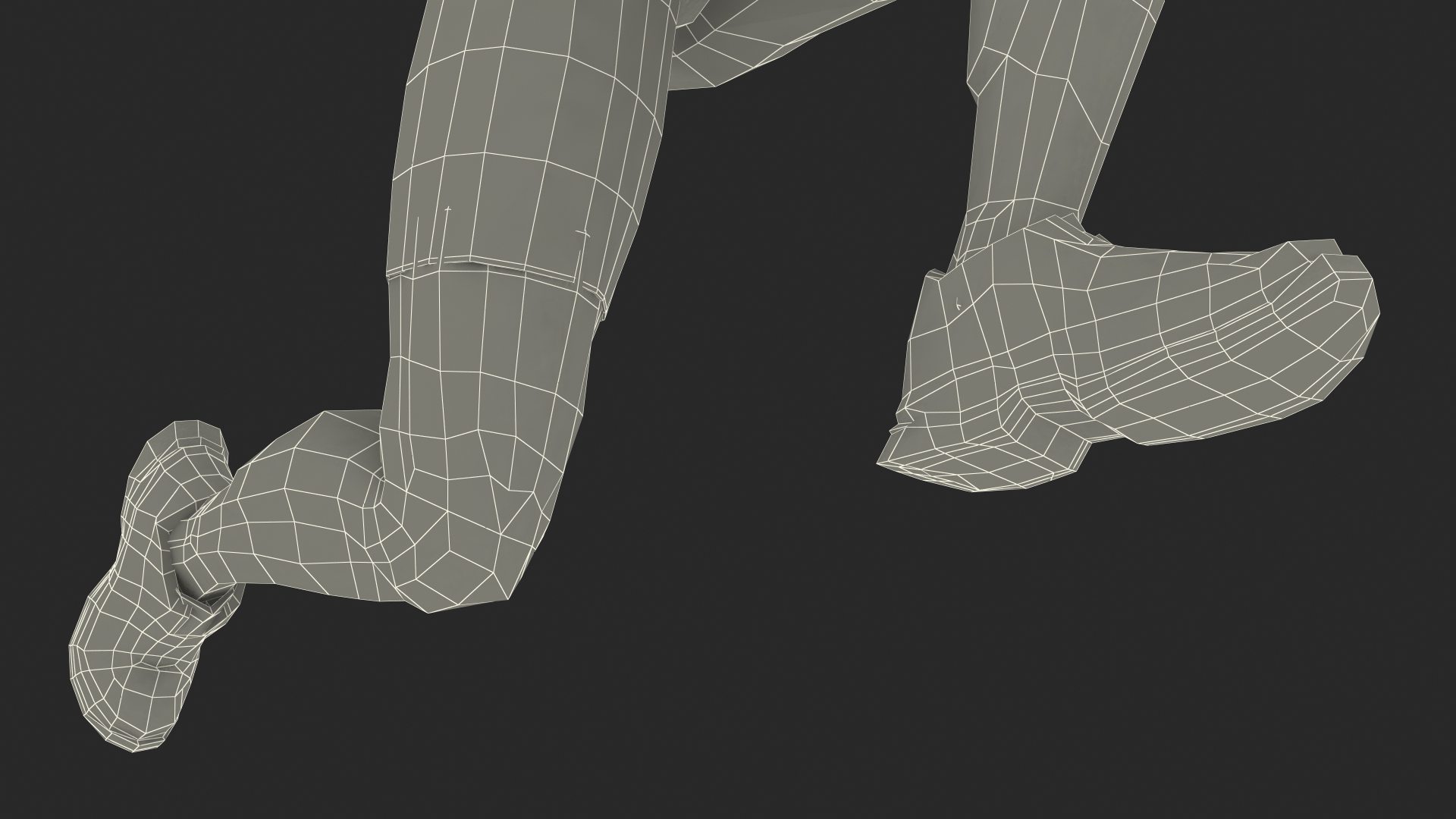 Athletic Man doing Lunge and Twist 3D model
