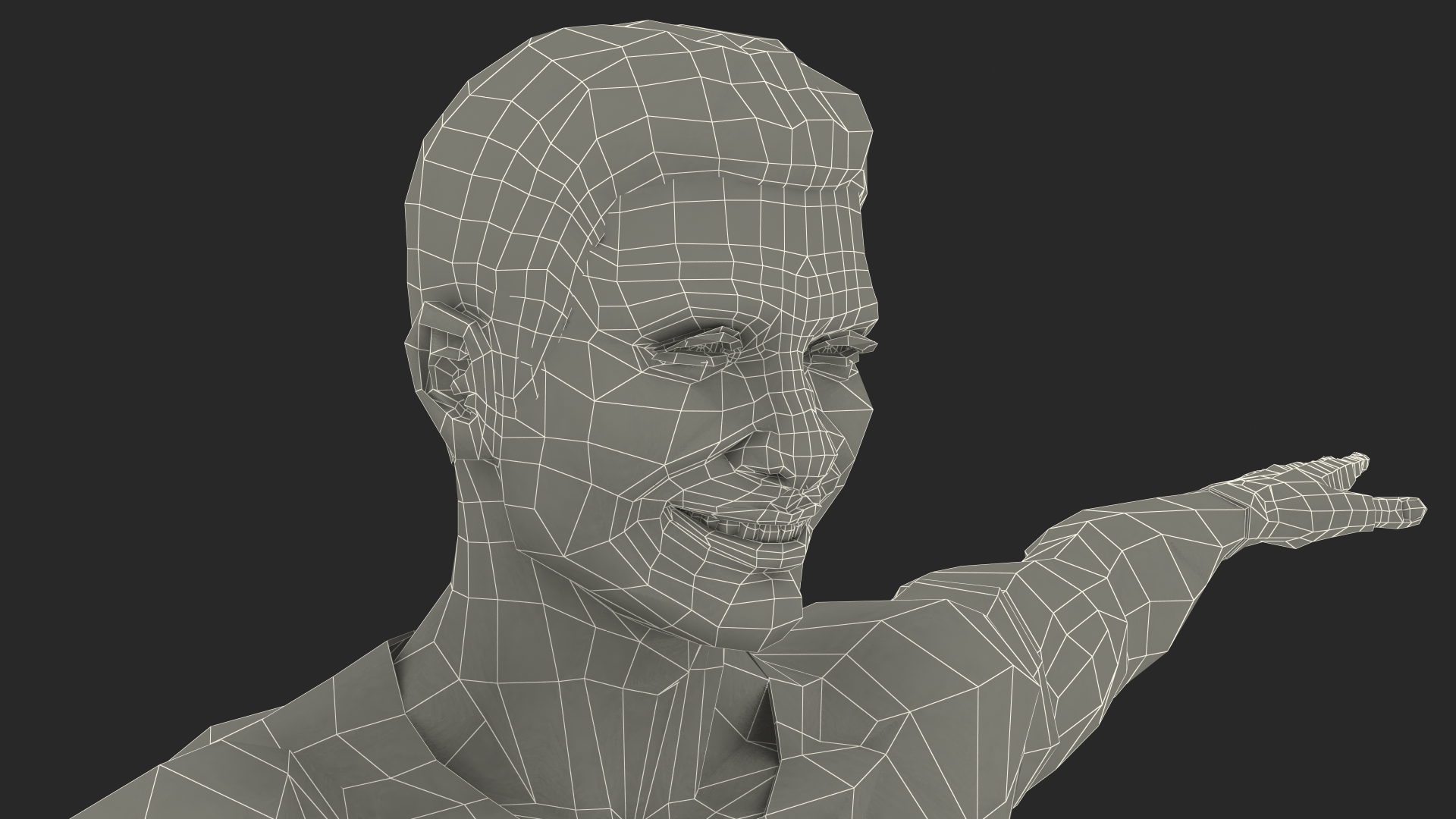 Athletic Man doing Lunge and Twist 3D model