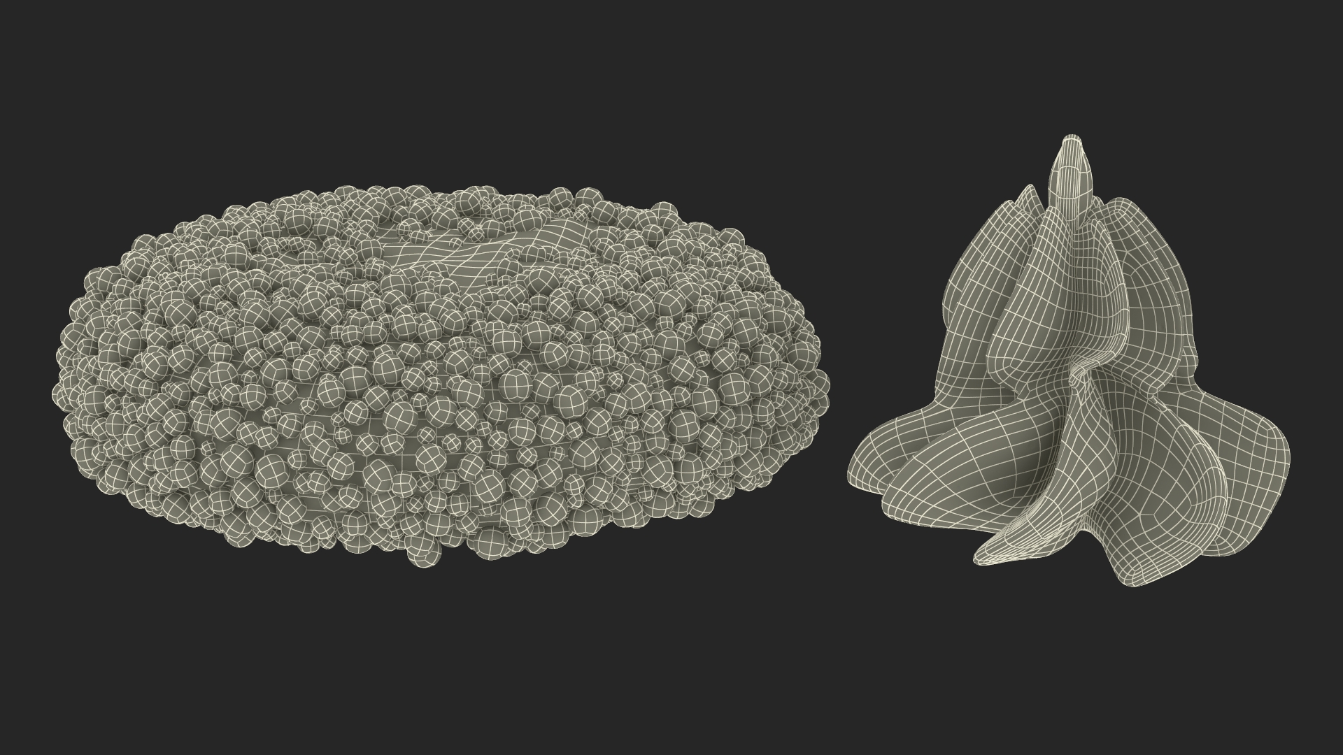 3D Cream Peaks