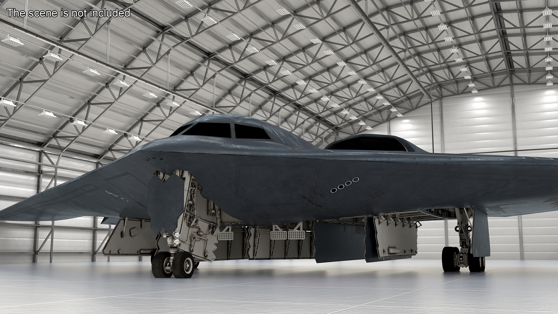 3D model Long-Range Penetration Bomber Aircraft Rigged