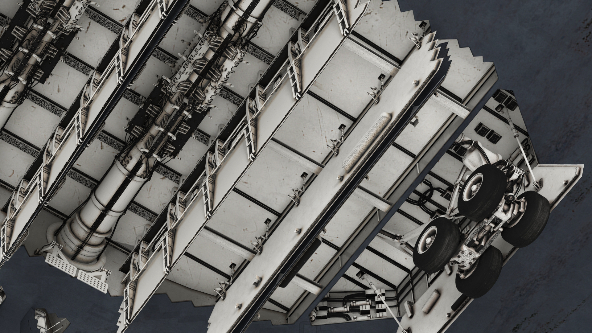 3D model Long-Range Penetration Bomber Aircraft Rigged