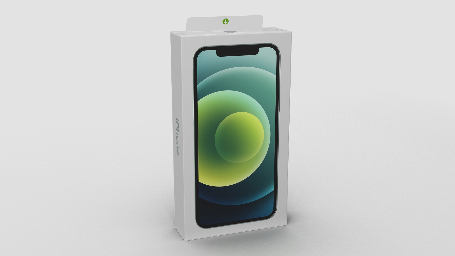 iPhone 12 Package Box Green 3D