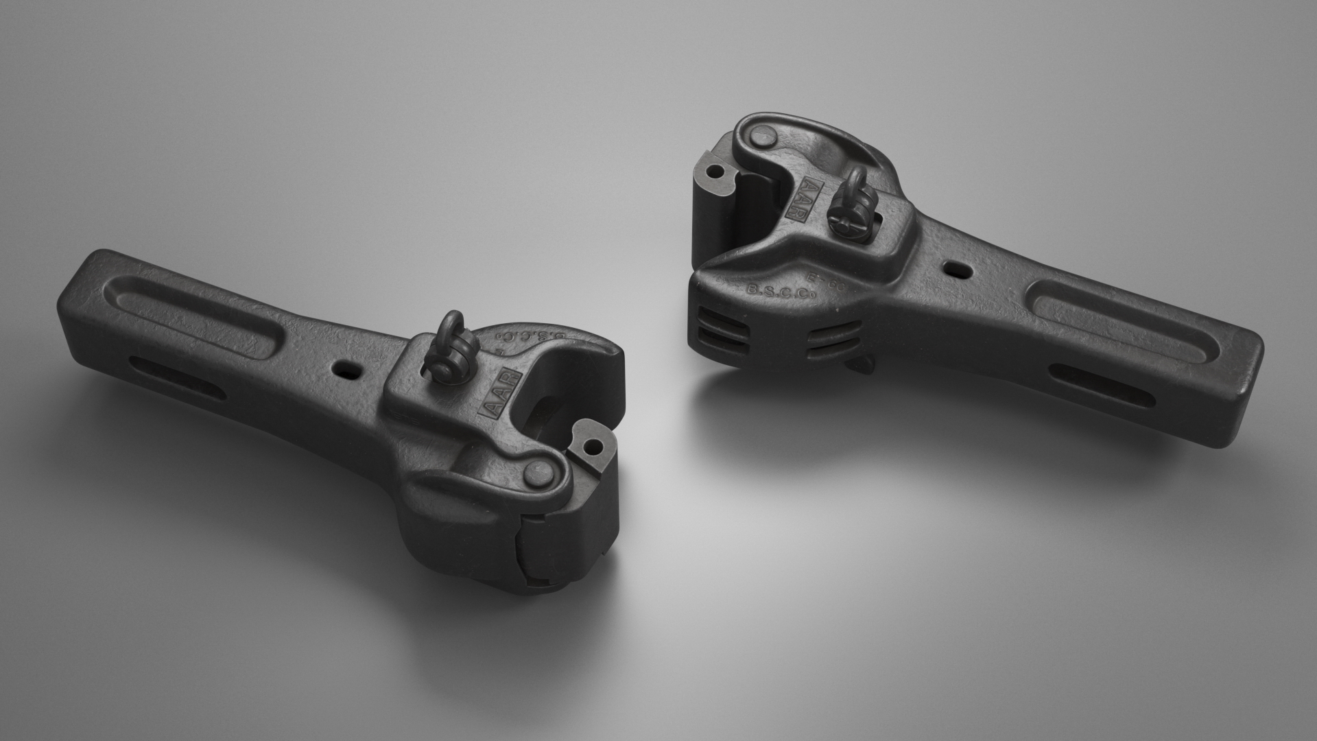 Railroad AAR Type E Coupler 3D