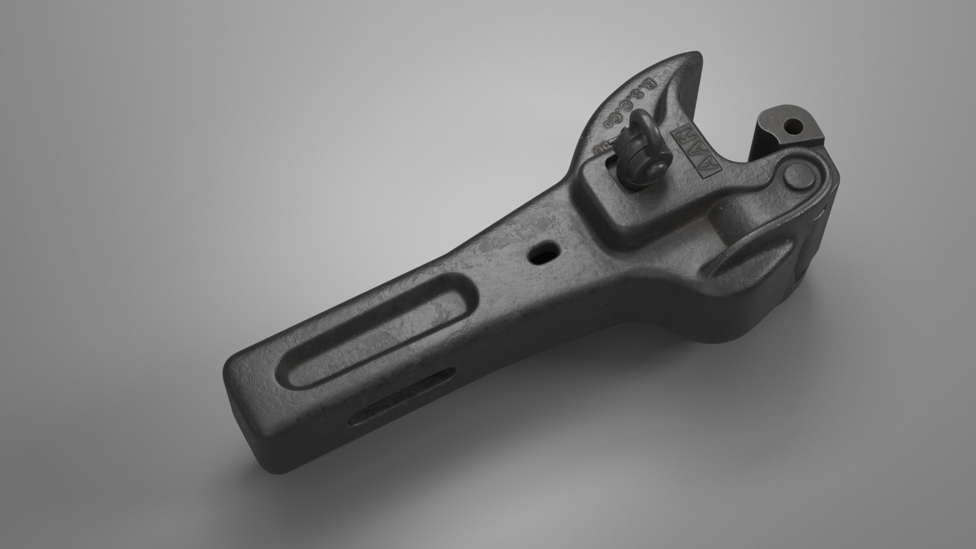 Railroad AAR Type E Coupler 3D