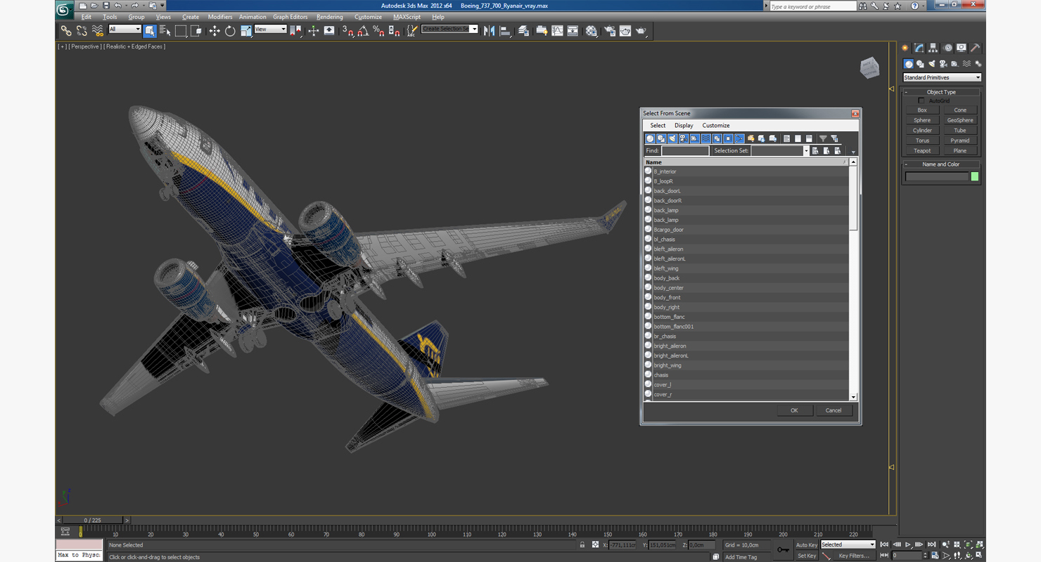 Boeing 737 700 Ryanair 3D
