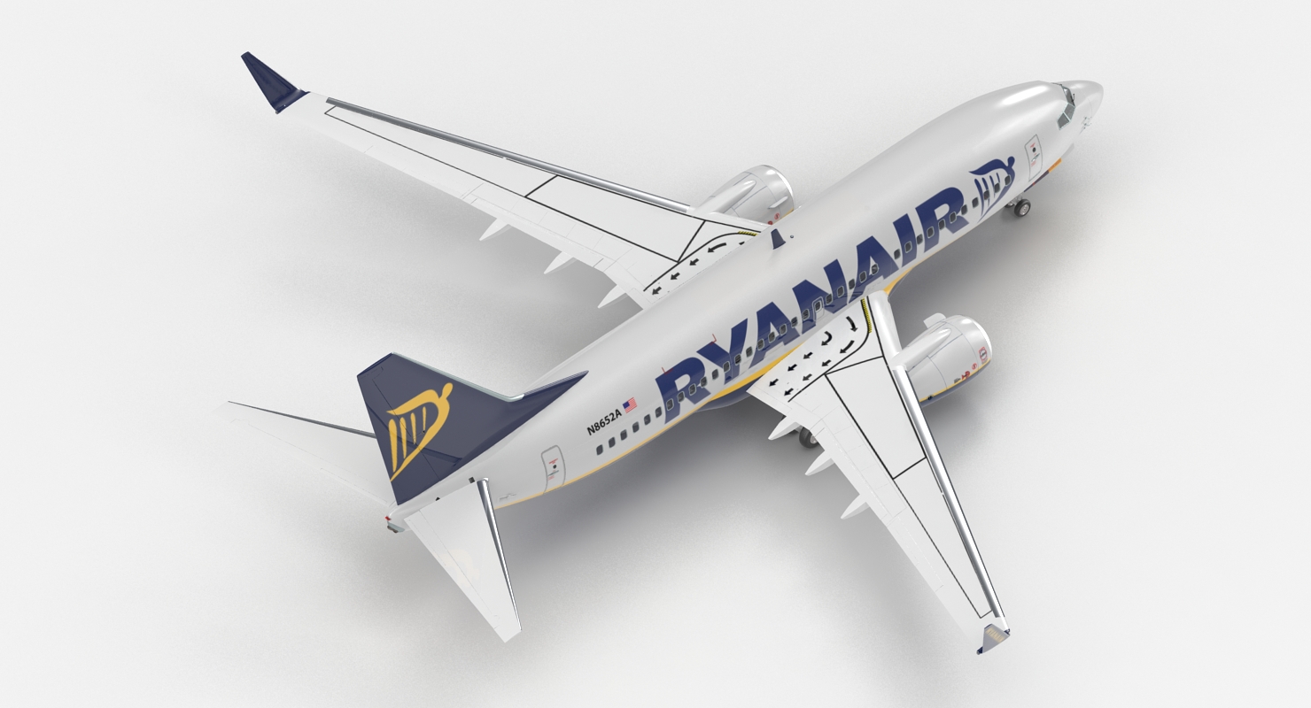 Boeing 737 700 Ryanair 3D