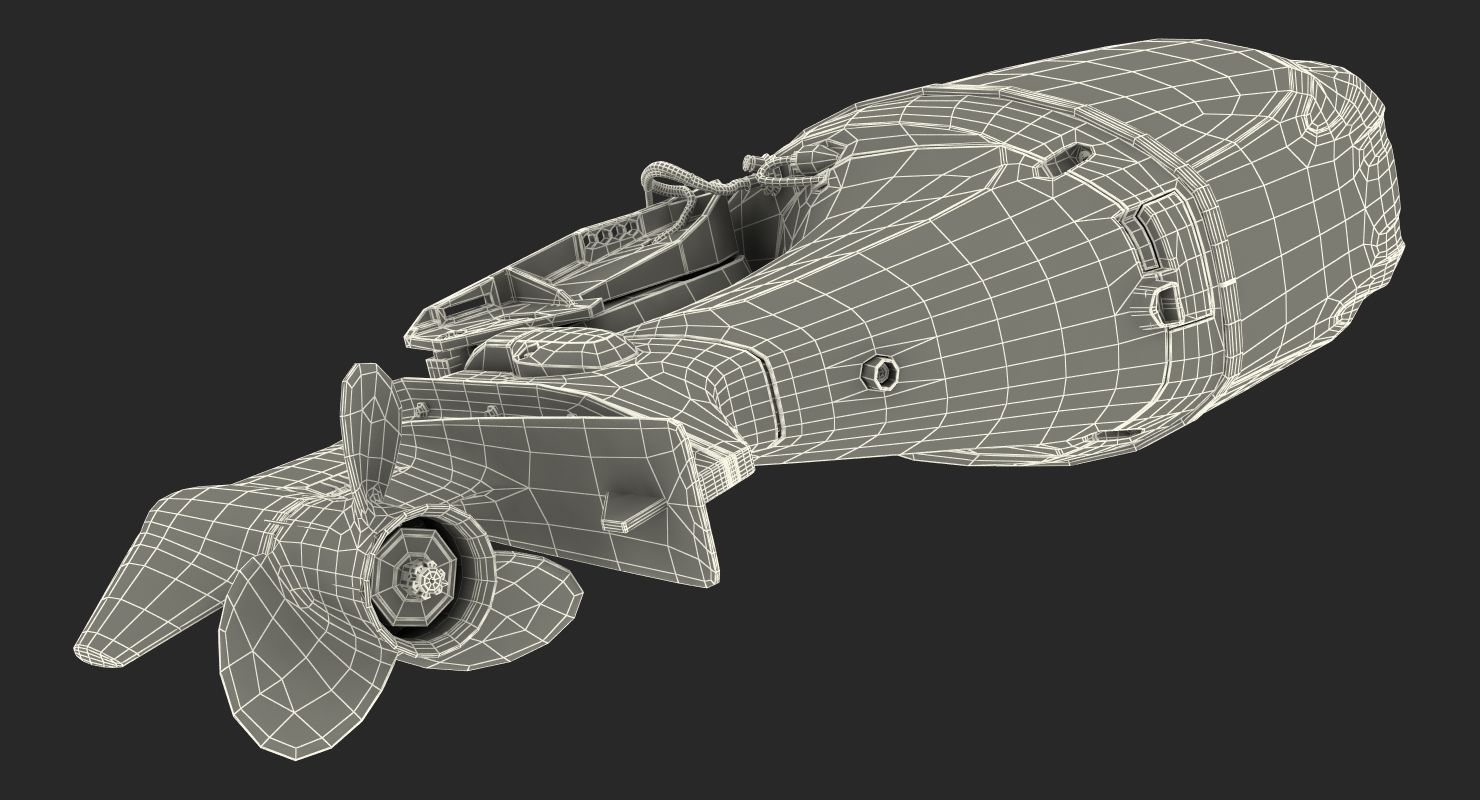 3D Outboard Boat Engine Yamaha F80