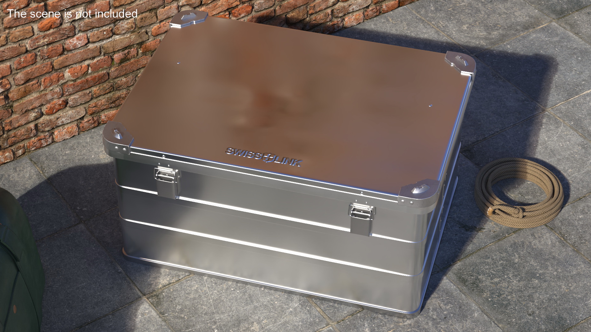 Aluminum Storage Box Swiss Link Large 3D