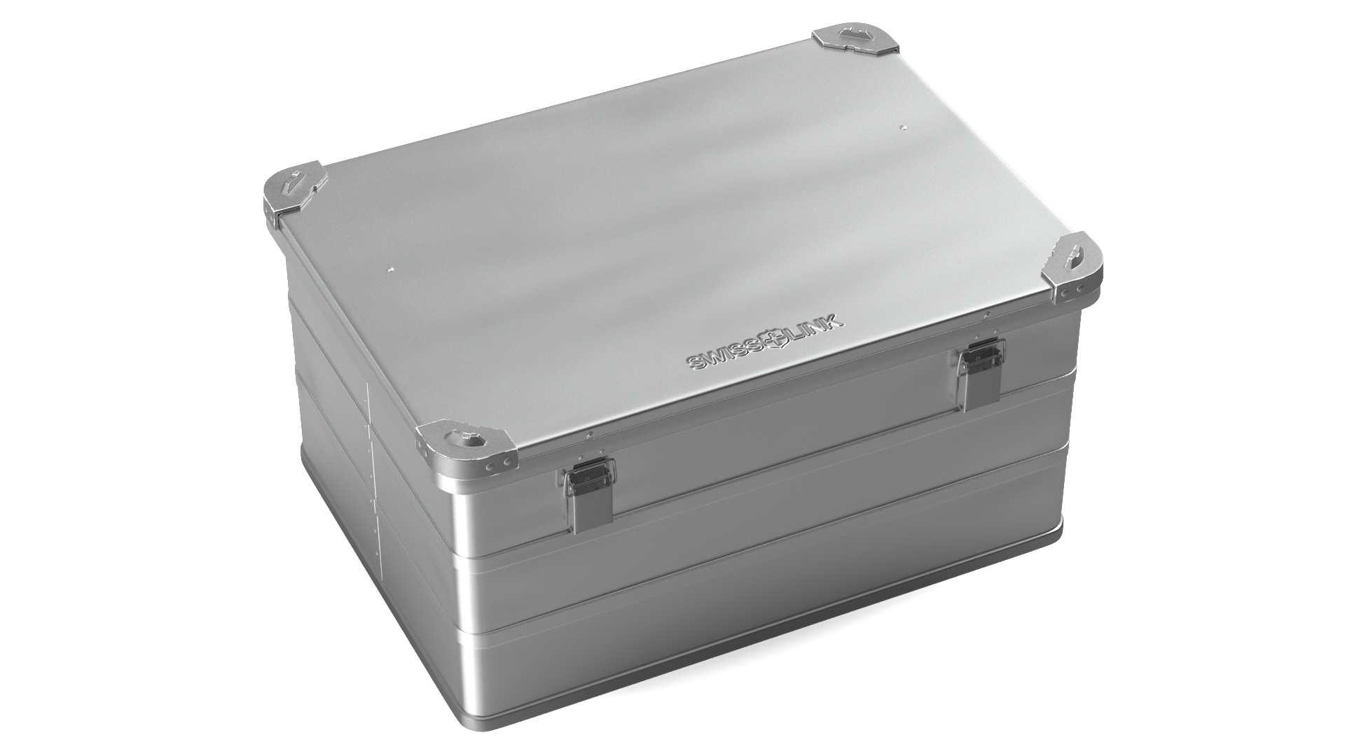 Aluminum Storage Box Swiss Link Large 3D