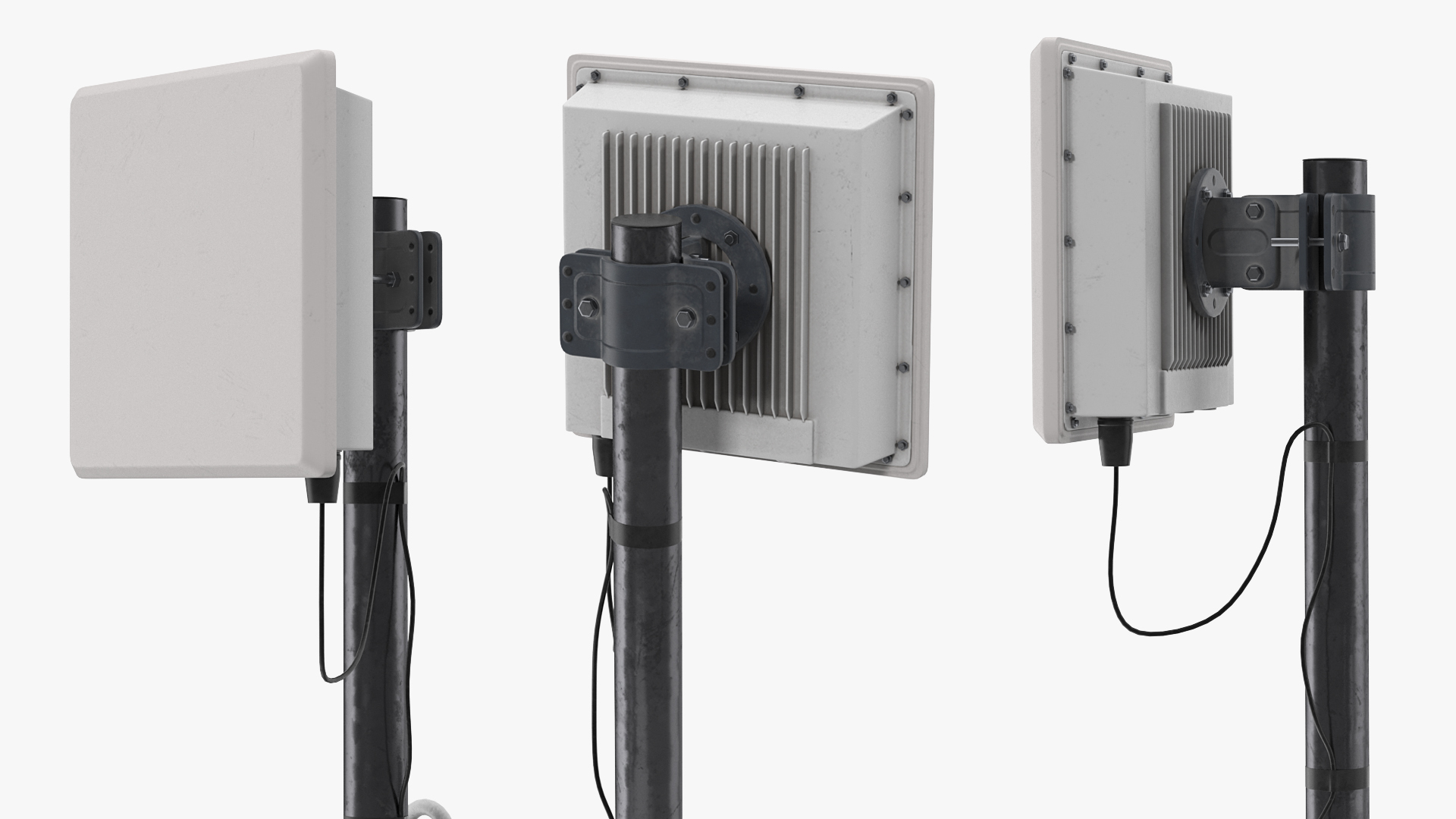 Street CCTV Surveillance Cameras 3D