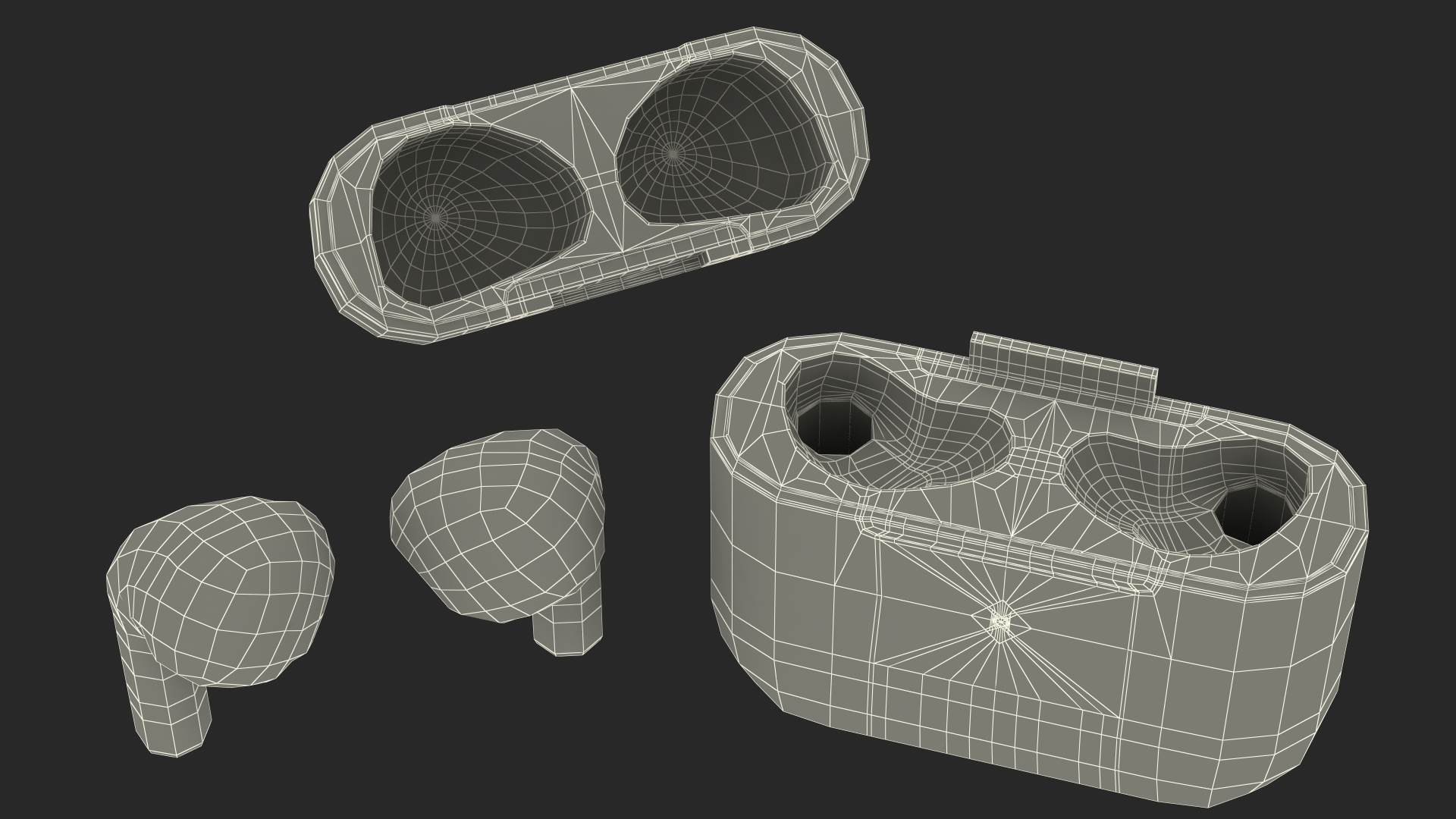 3D Apple AirPods 3 in Case model