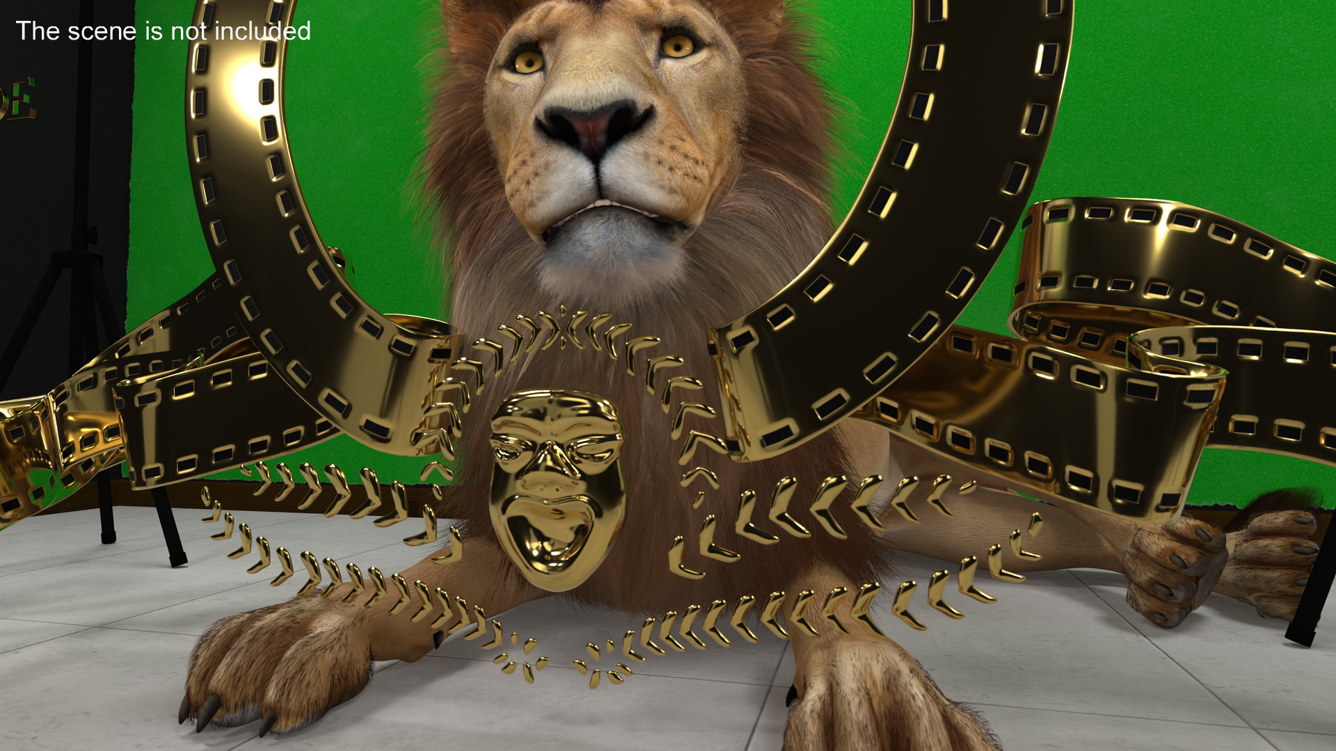 Theatrical Laurel Mask 3D