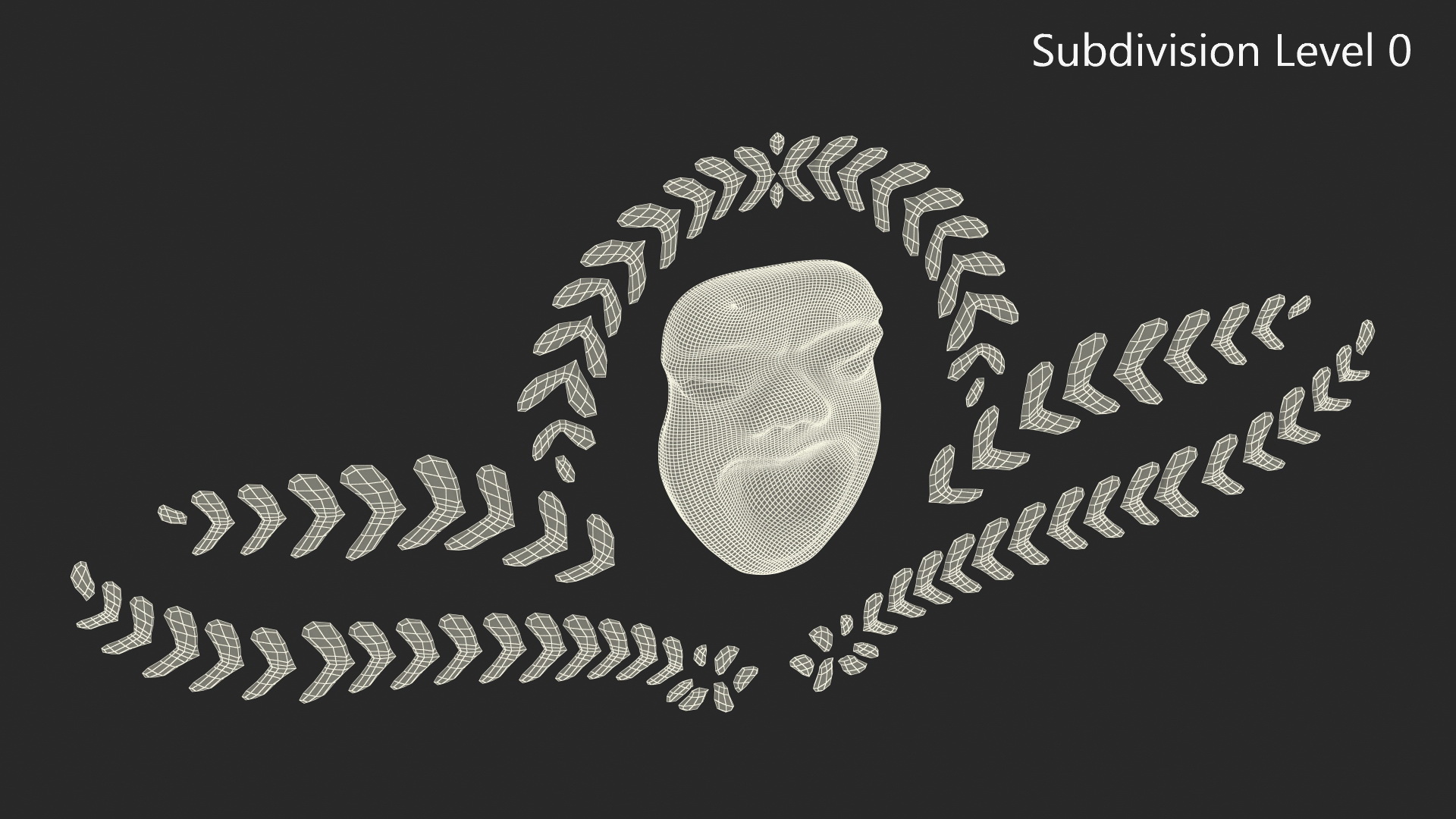 Theatrical Laurel Mask 3D