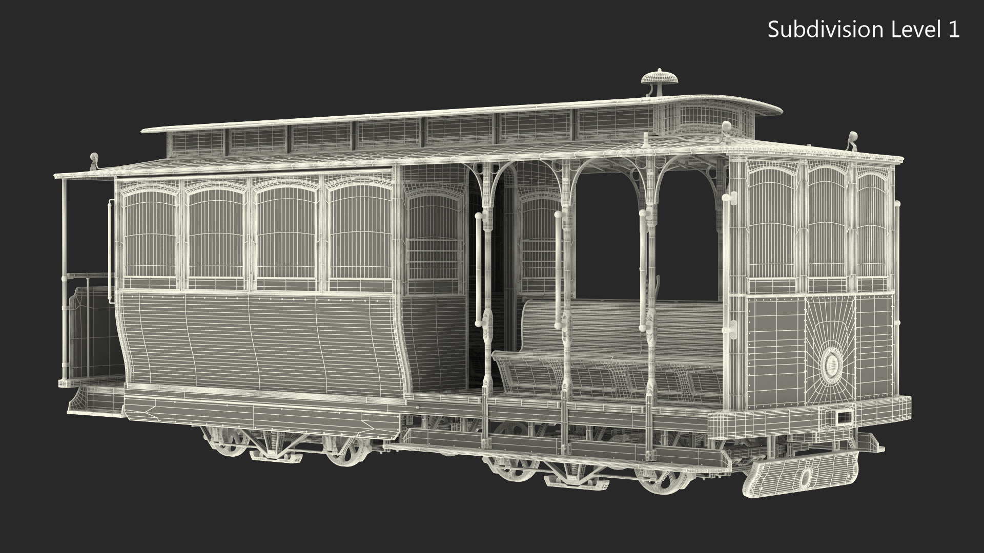 Vintage Cable Car 3D