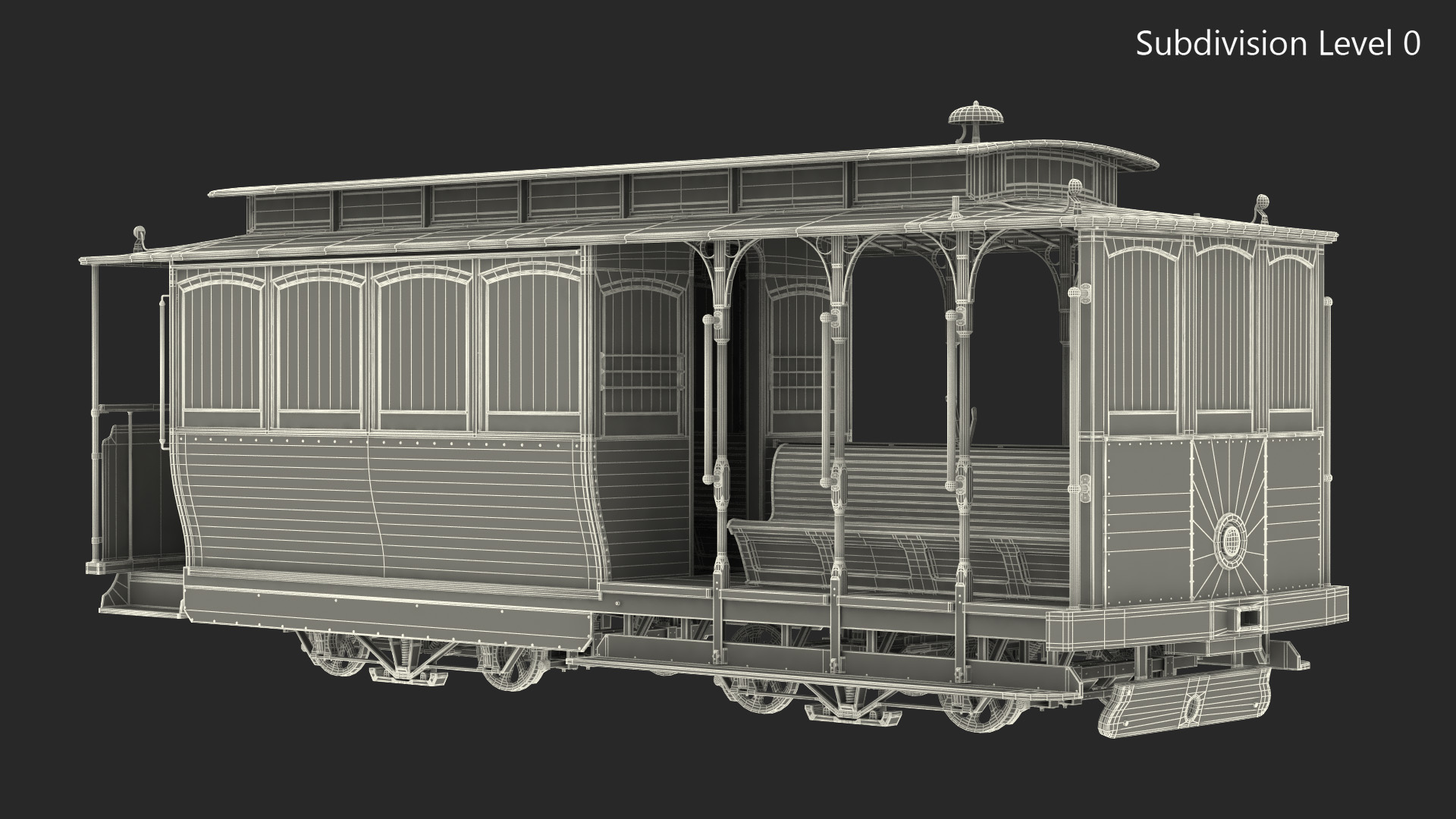 Vintage Cable Car 3D