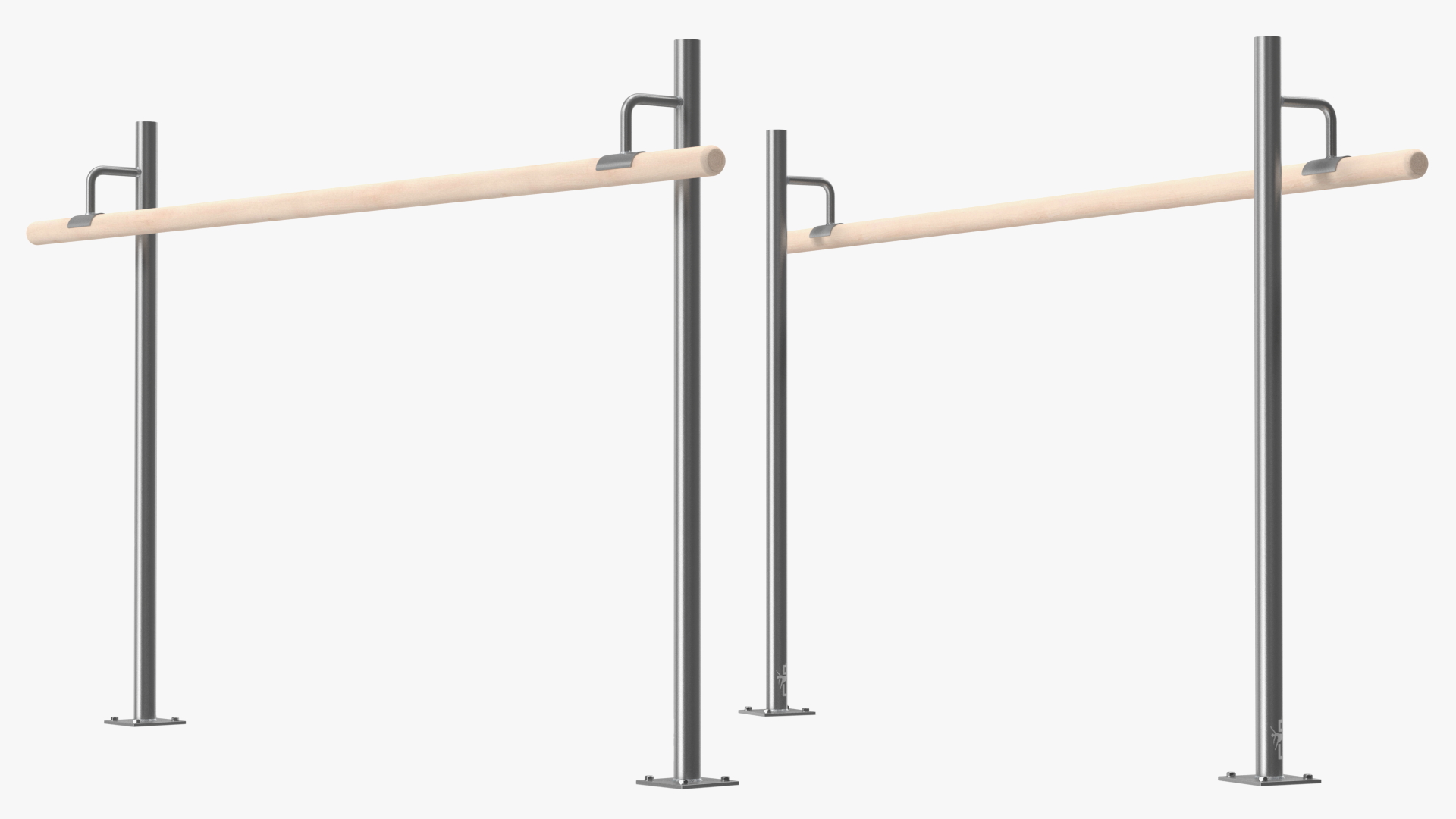 3D Floor Mounted Ballet Barre