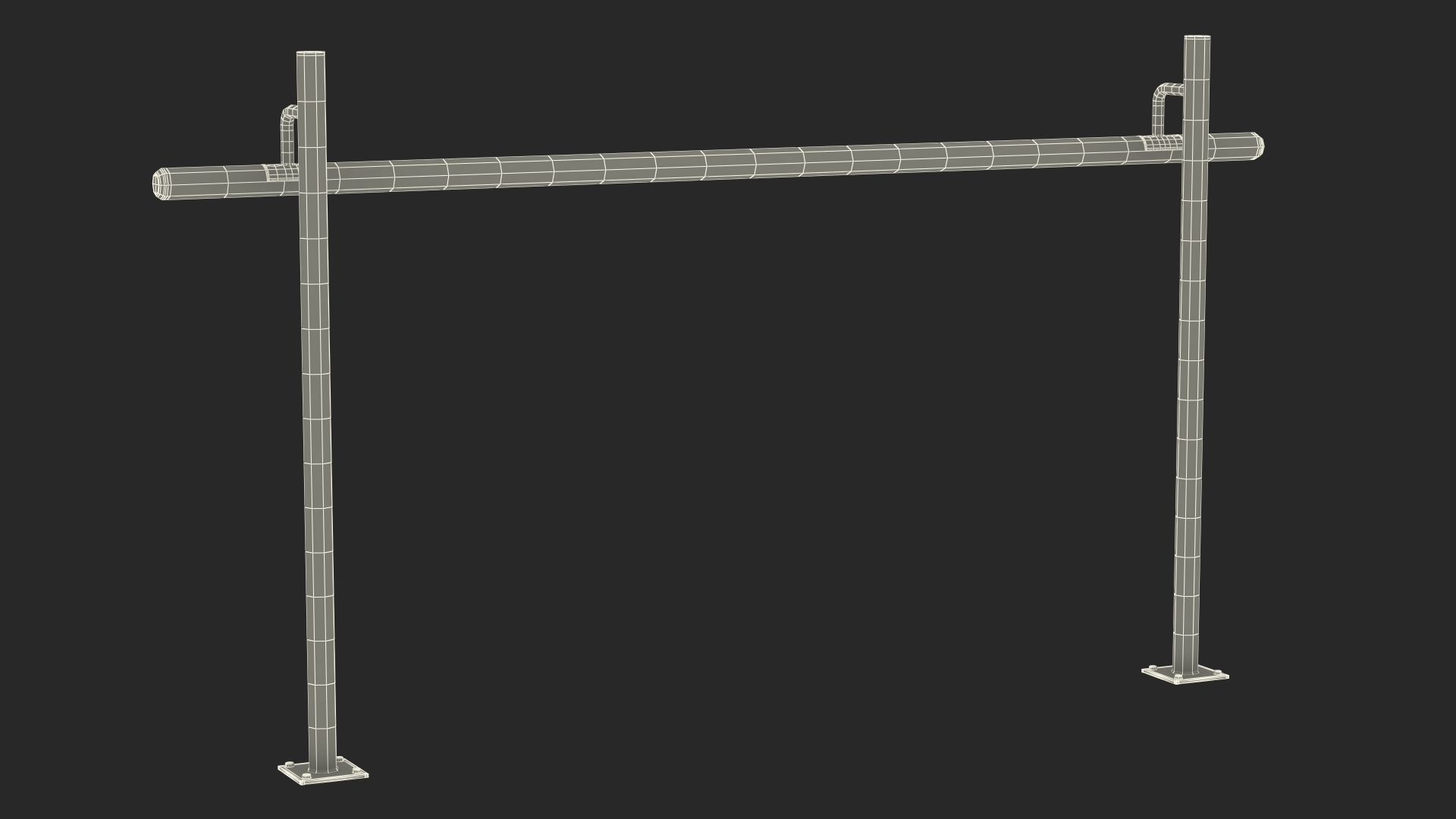 3D Floor Mounted Ballet Barre