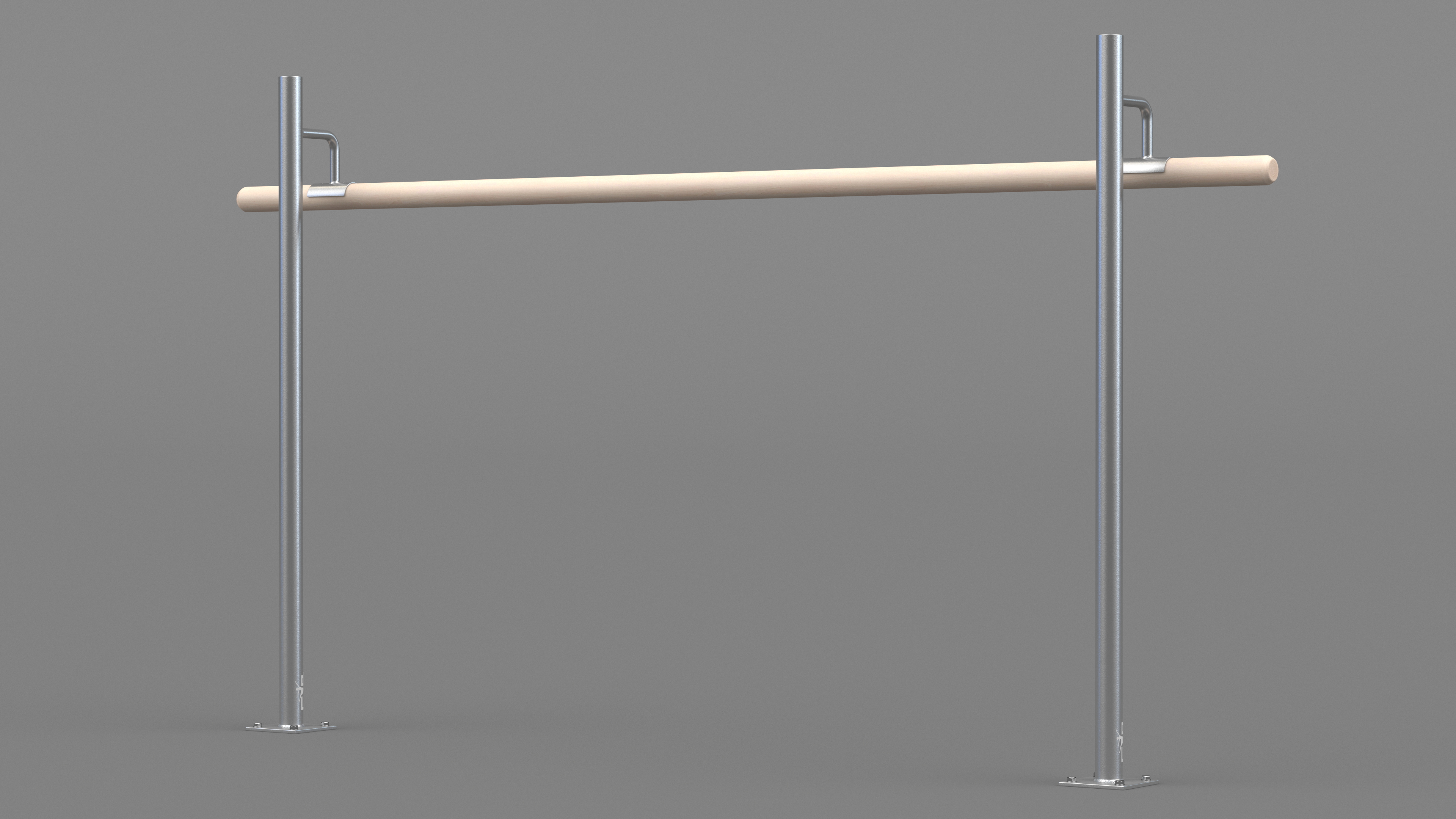 3D Floor Mounted Ballet Barre
