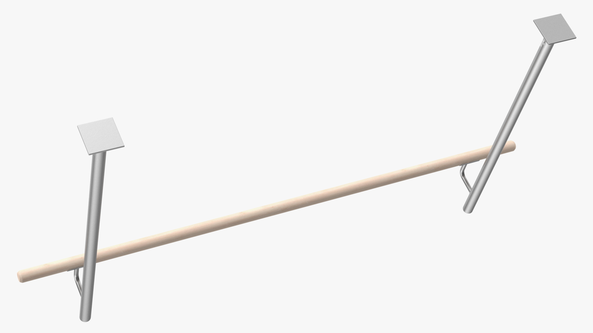 3D Floor Mounted Ballet Barre