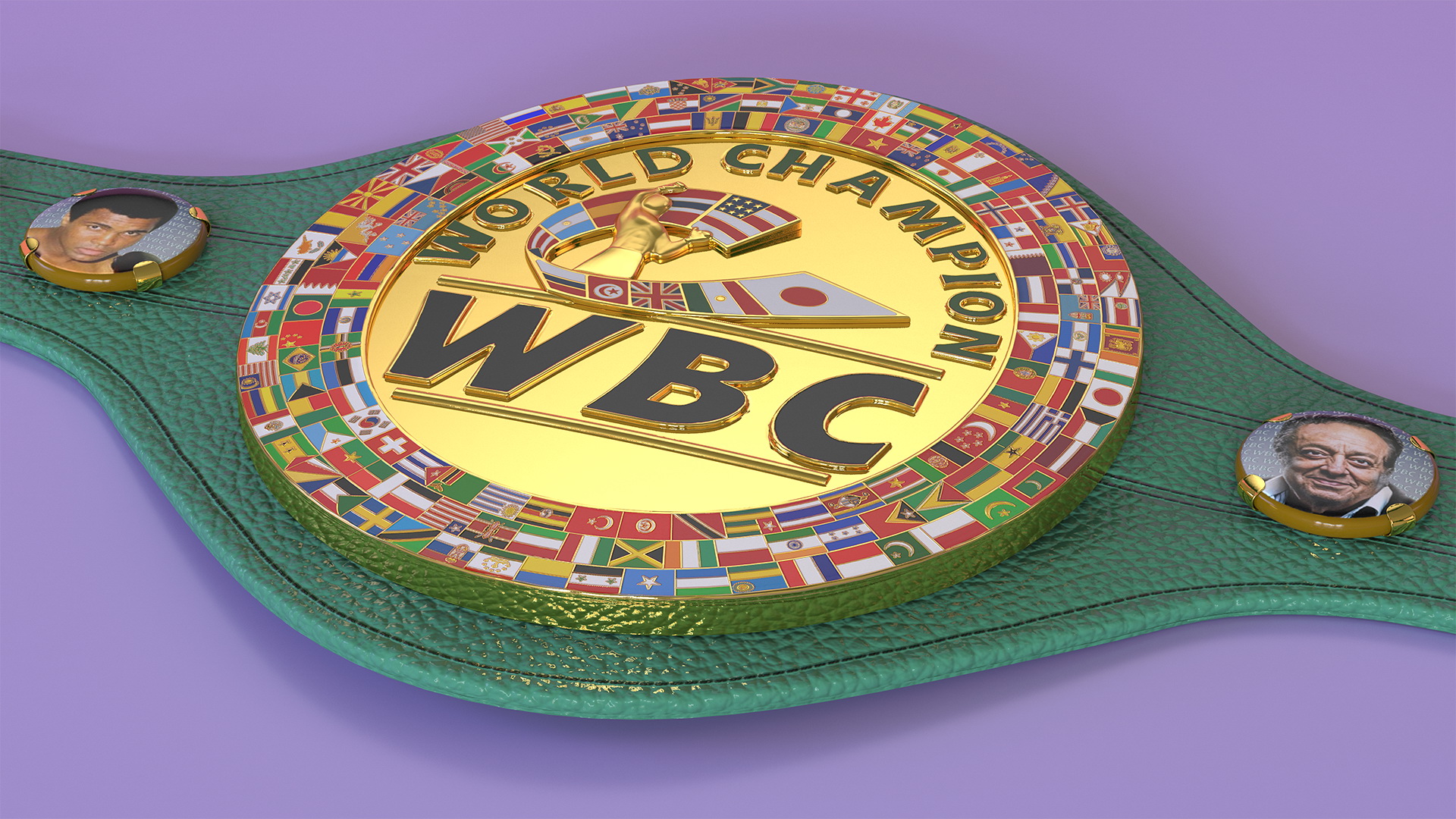 3D WBC Championship Boxing Belt model