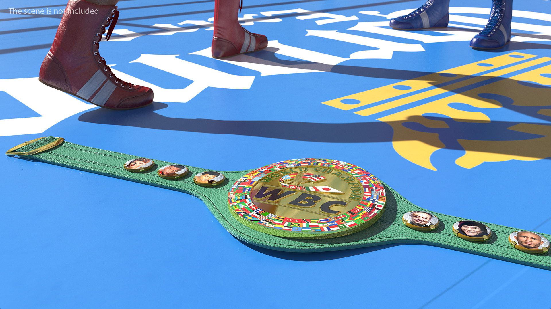 3D WBC Championship Boxing Belt model