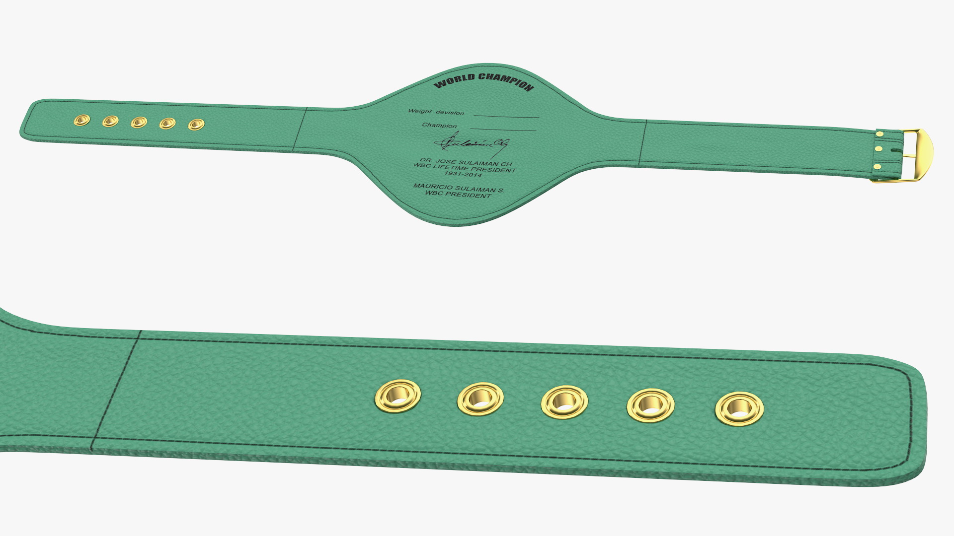 3D WBC Championship Boxing Belt model
