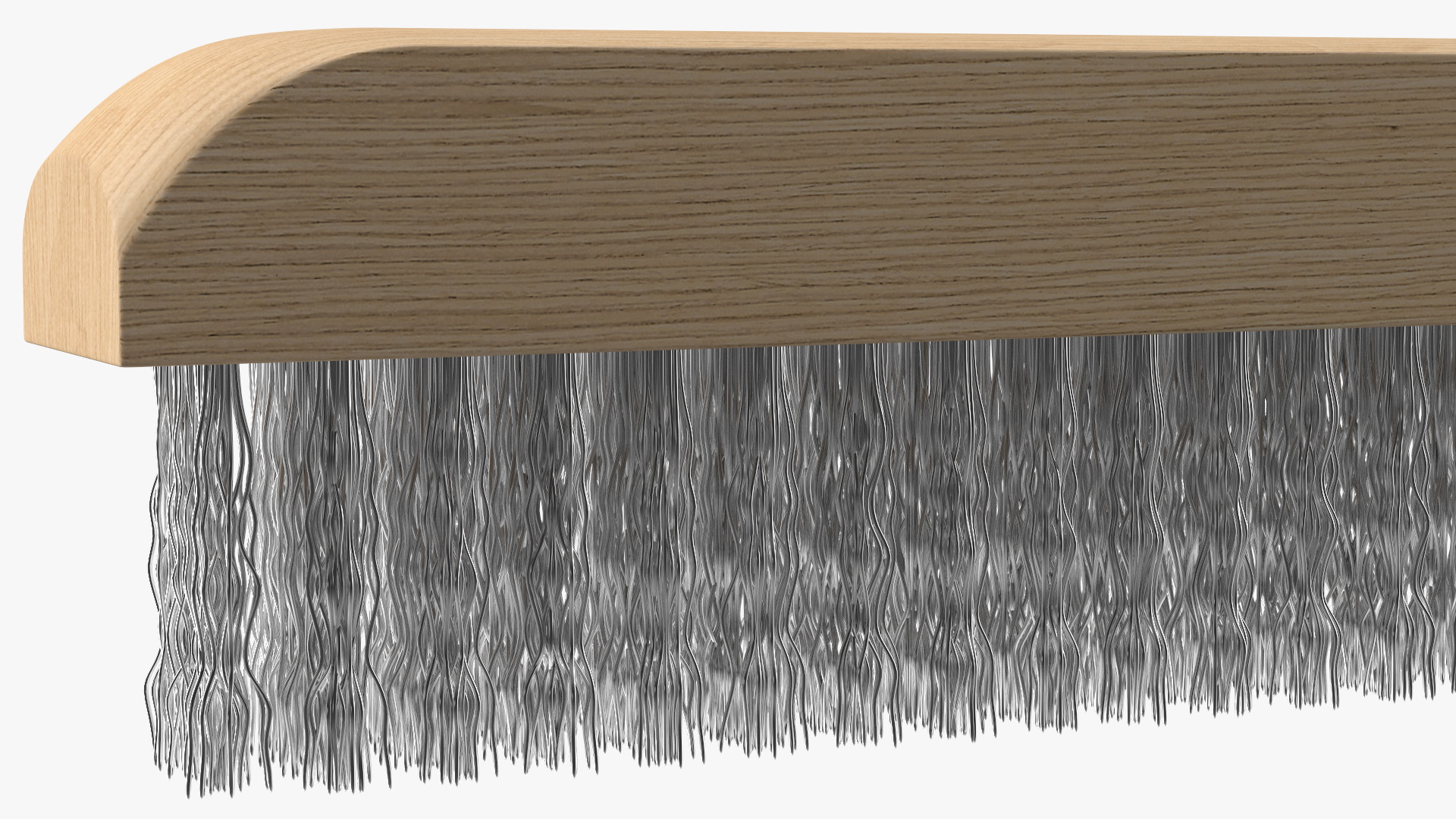 3D model Wooden Handle Steel Wire Brush