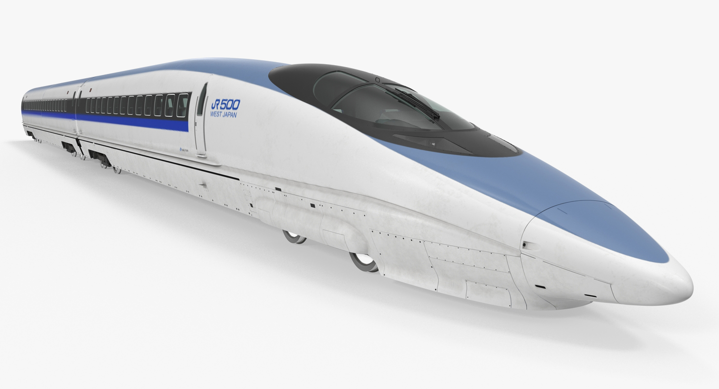 3D High Speed Train Shinkansen 500