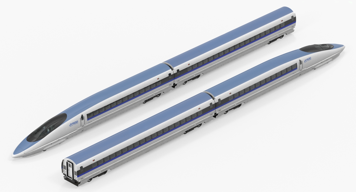 3D High Speed Train Shinkansen 500