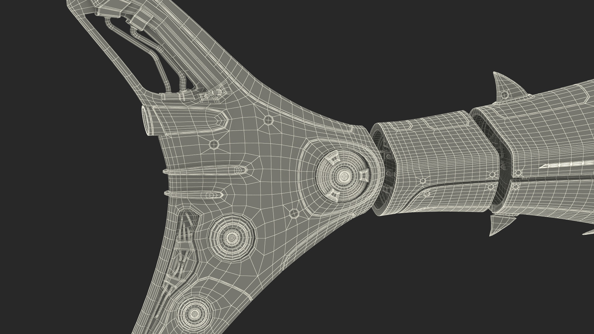 3D Shark Robot Orange model