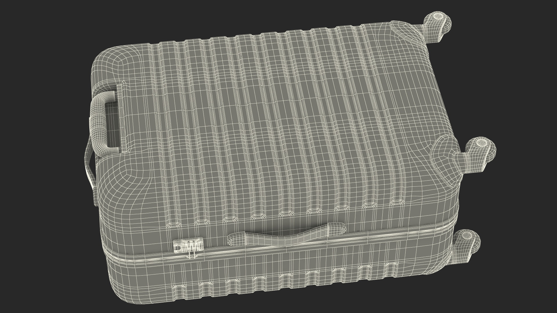 3D Hard Shell Rolling Luggage